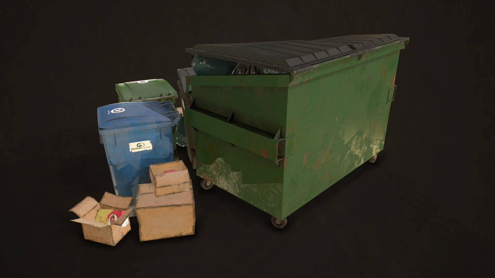 Urban Trash Pack Vol 3 - Low Poly