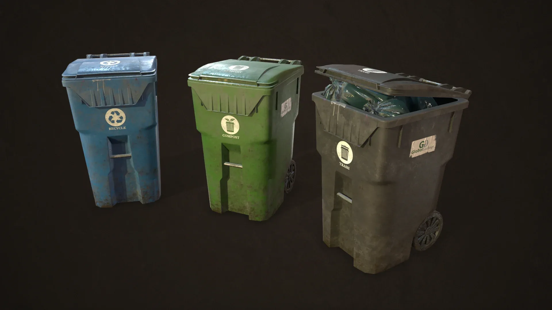 Urban Trash Pack Vol 3 - Low Poly