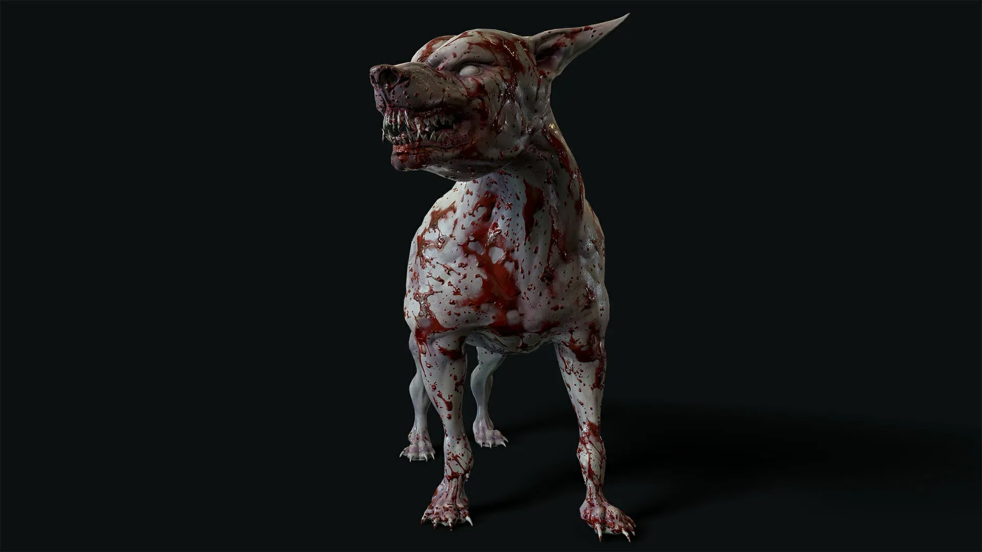 Mutant Dog - Rigged & Animated