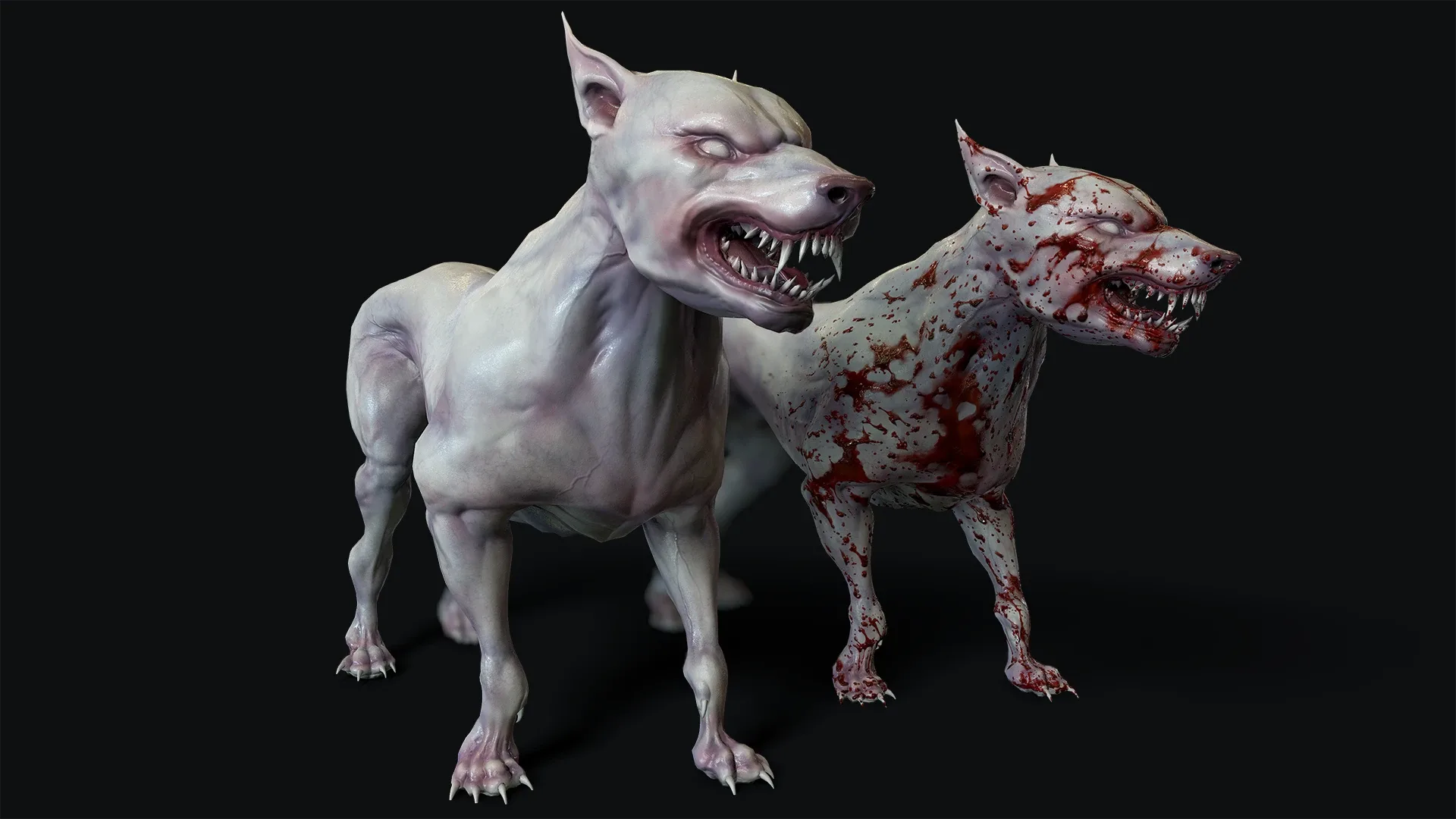 Mutant Dog - Rigged & Animated