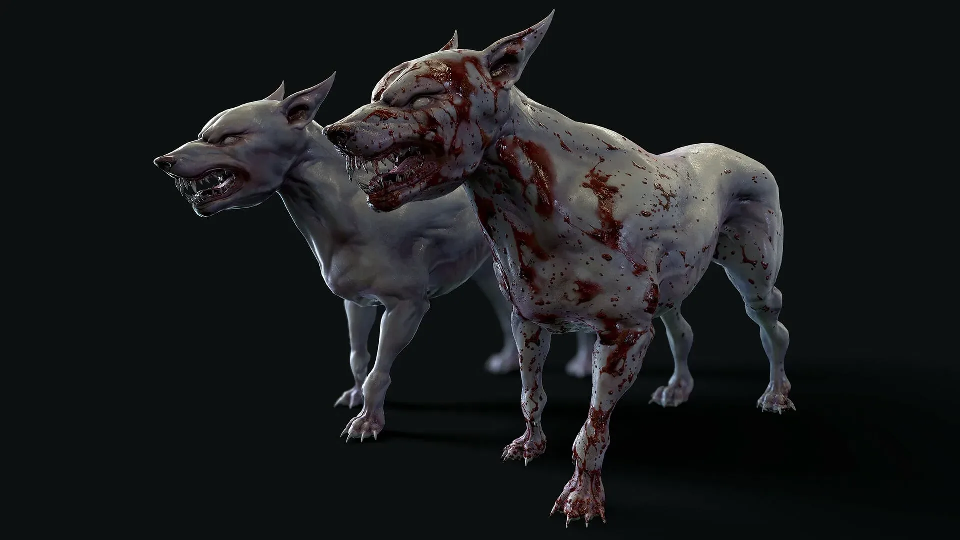 Mutant Dog - Rigged & Animated