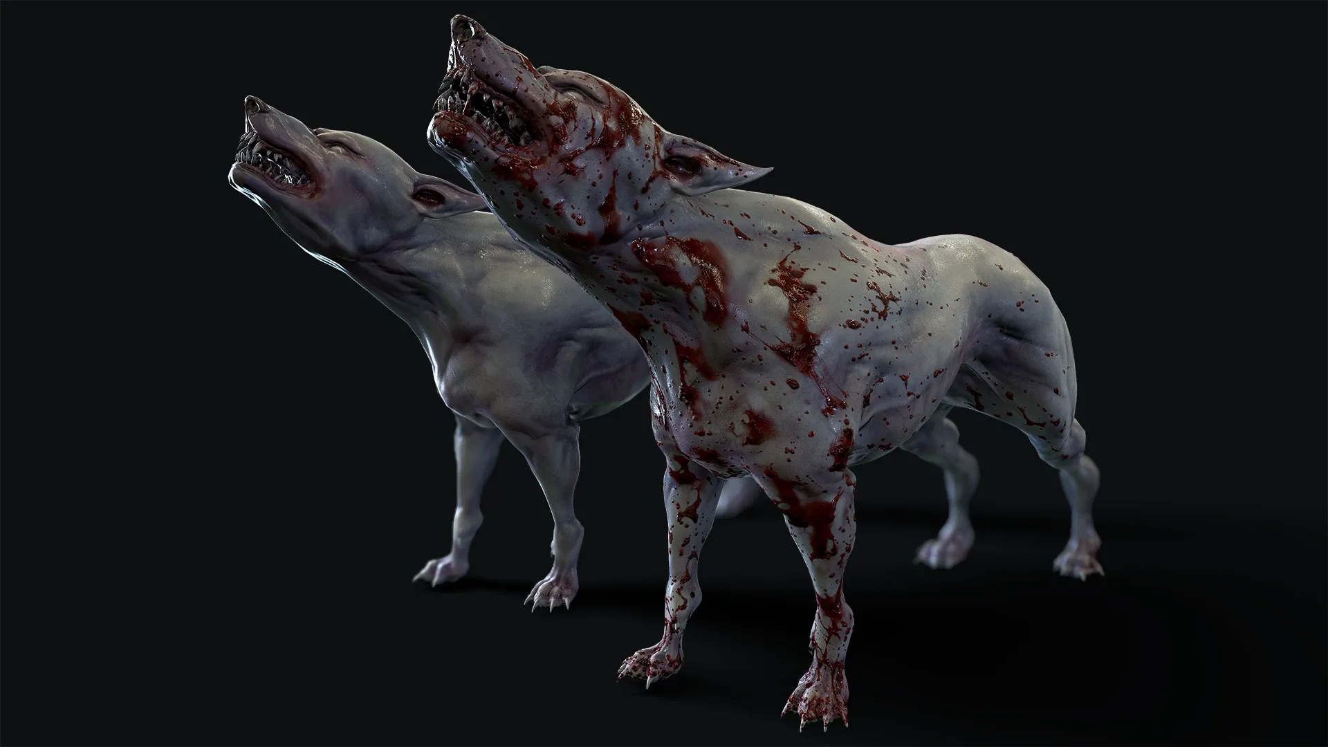 Mutant Dog - Rigged & Animated