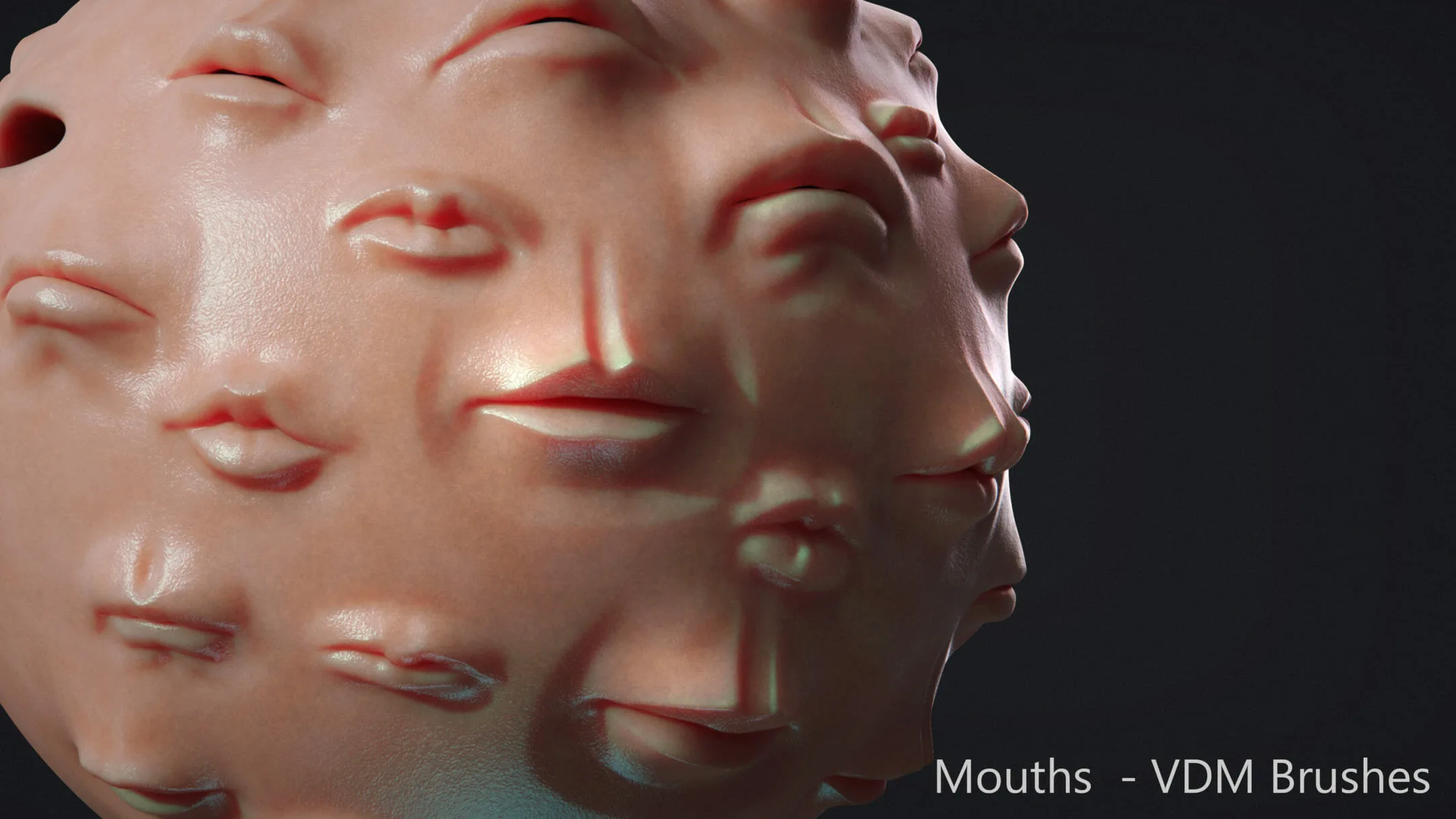 ZBrush - Mouths & Lips - VDM Brushes