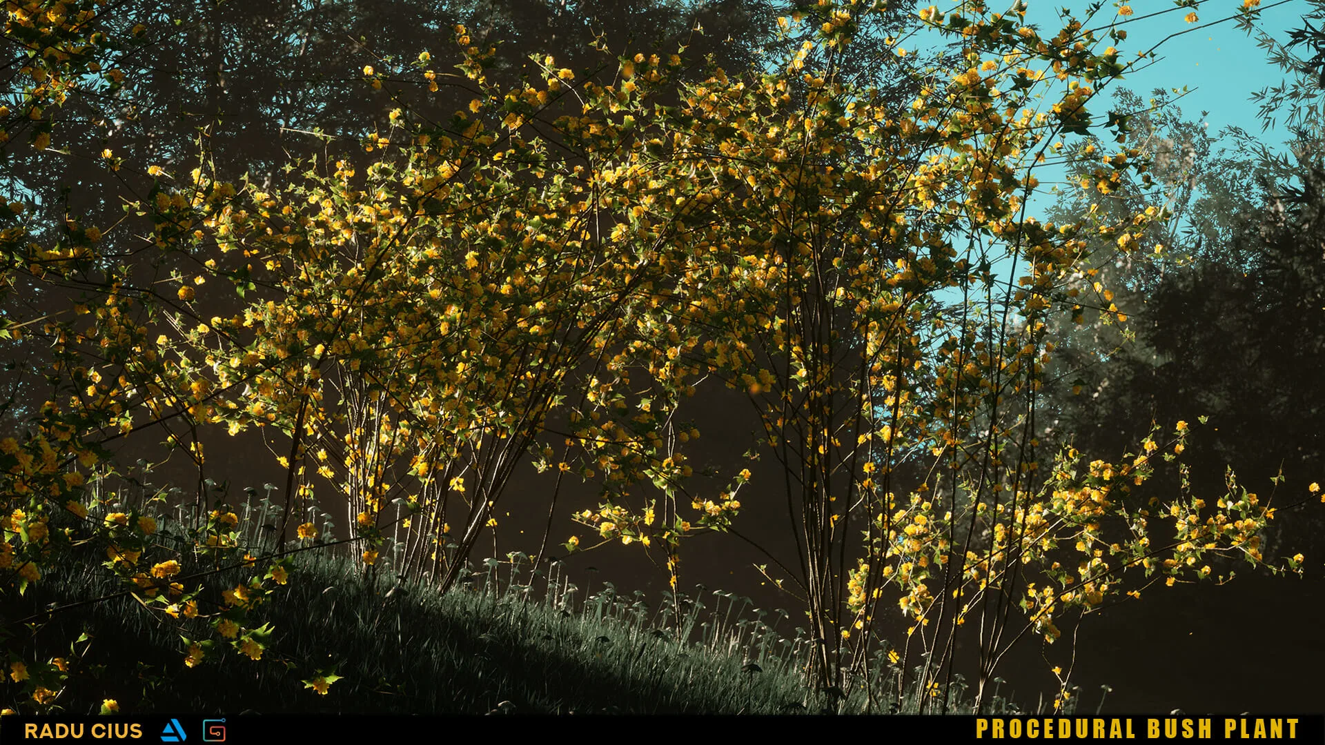 Houdini Tutorial - Procedural Bush Plant in Unreal Engine 4