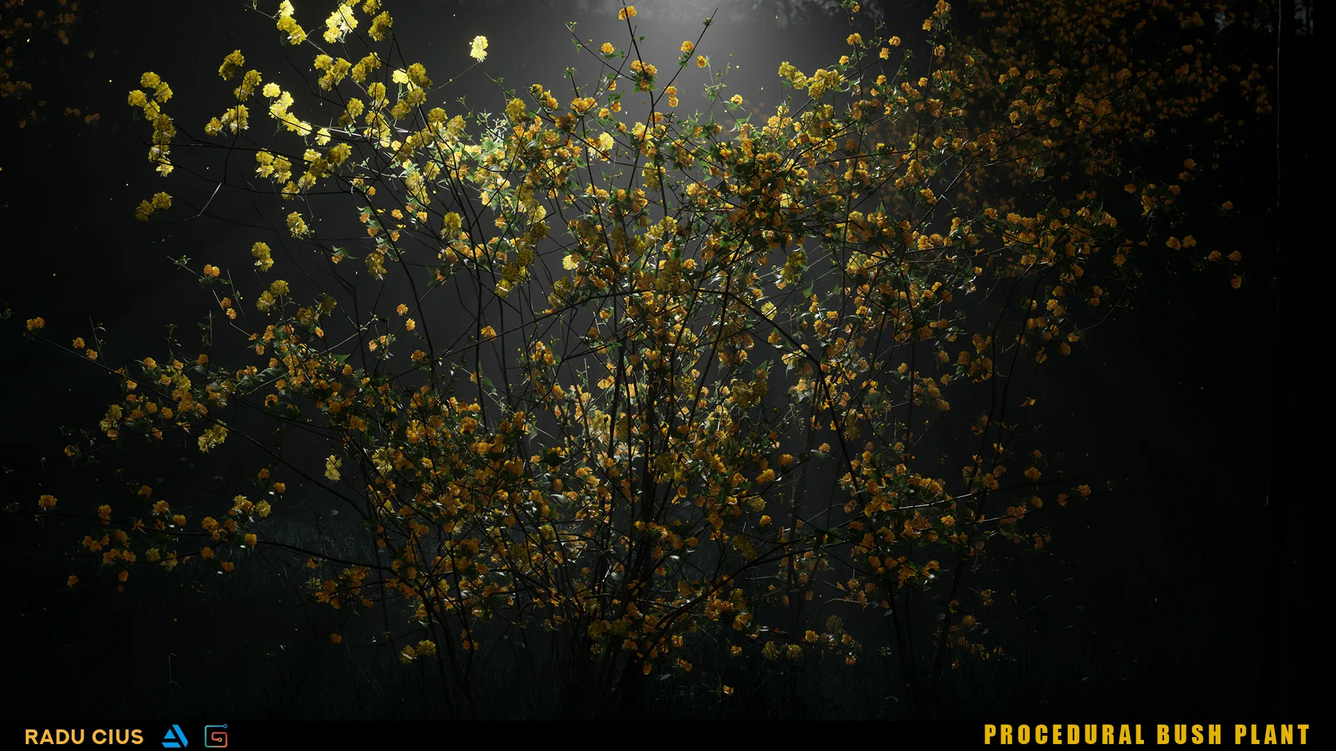 Houdini Tutorial - Procedural Bush Plant in Unreal Engine 4