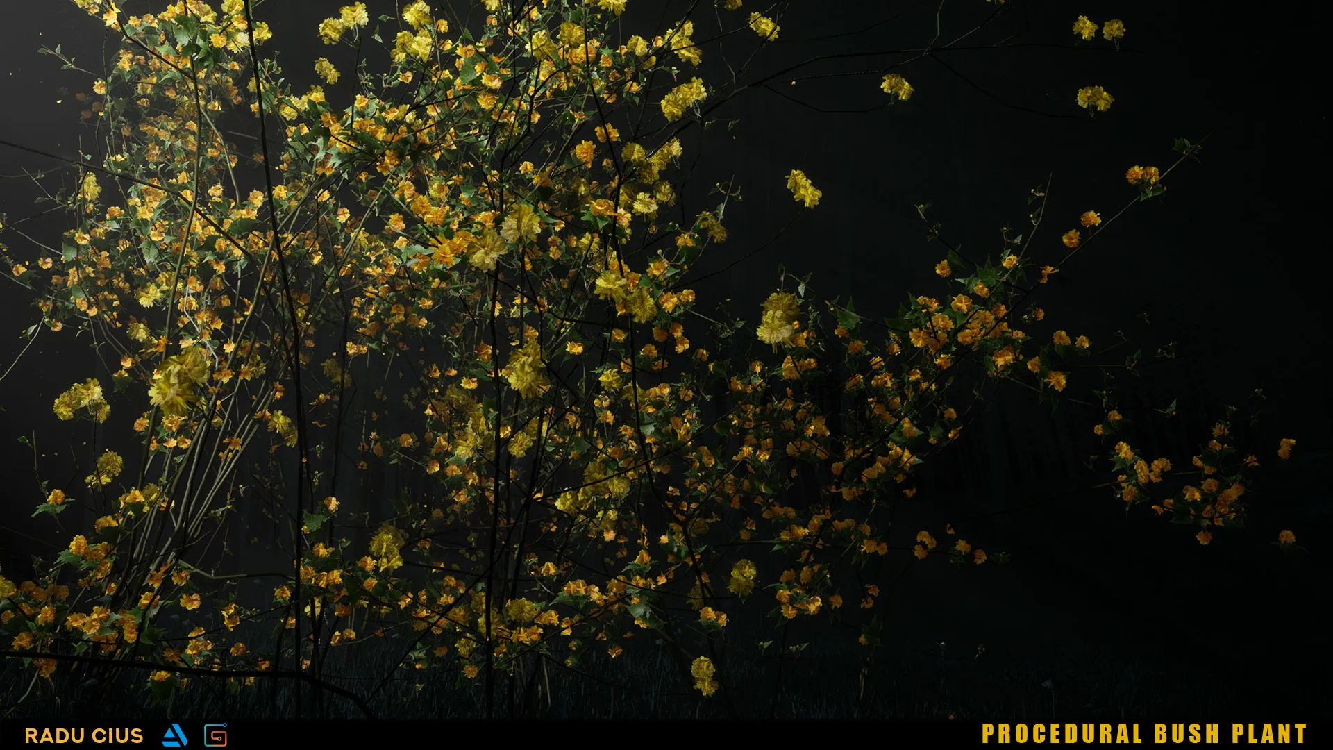 Houdini Tutorial - Procedural Bush Plant in Unreal Engine 4