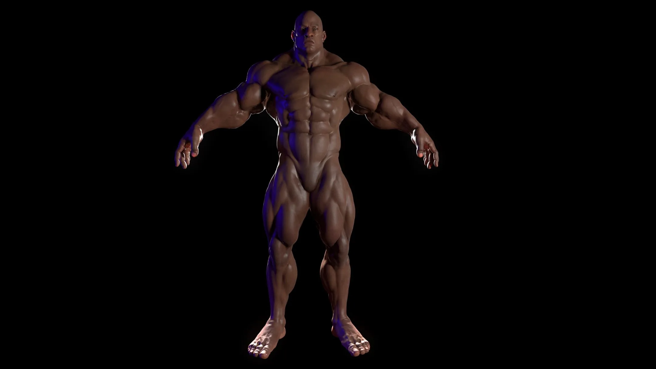 Bodybuilder (Game Ready) Basemesh