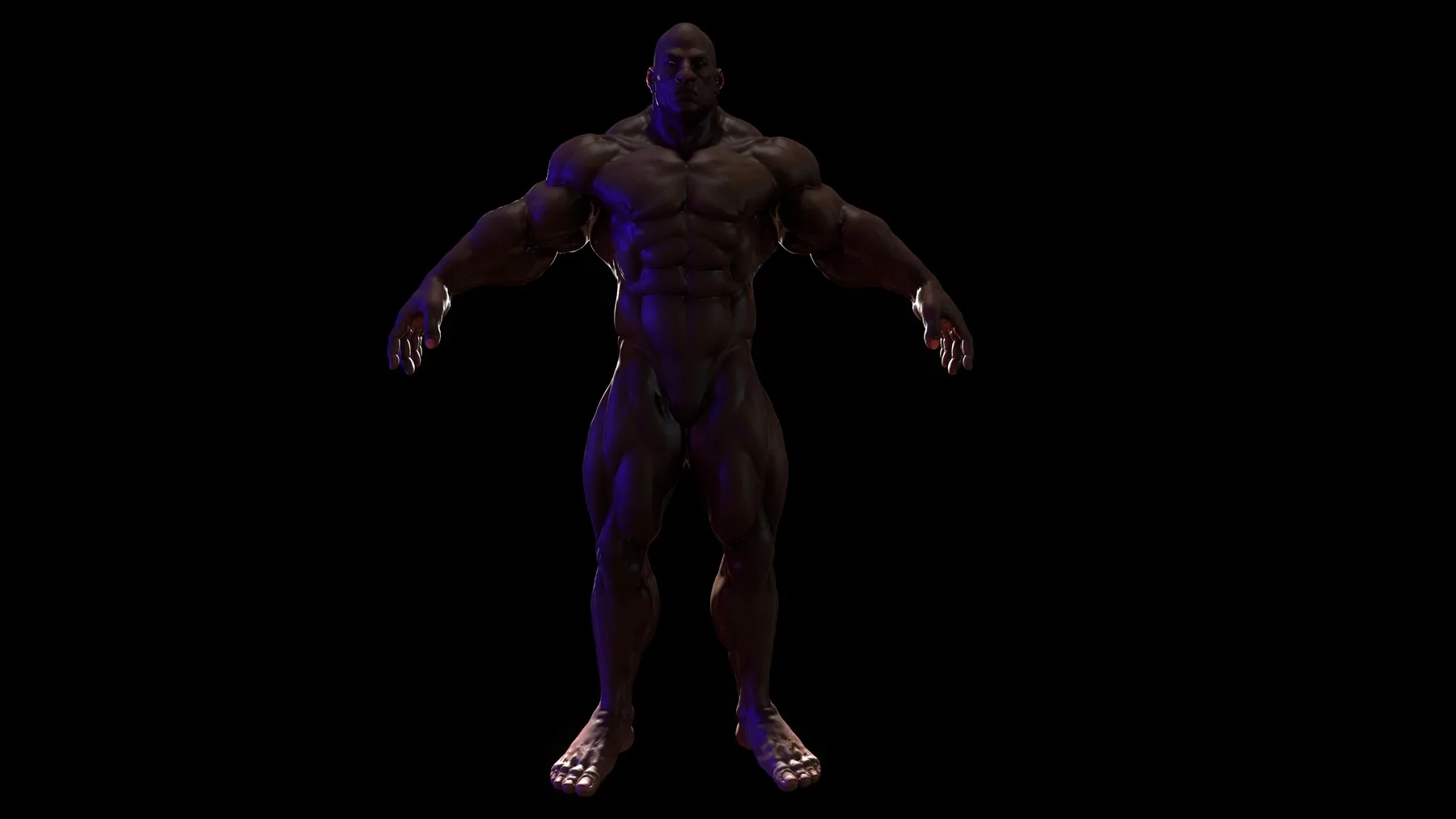 Bodybuilder (Game Ready) Basemesh