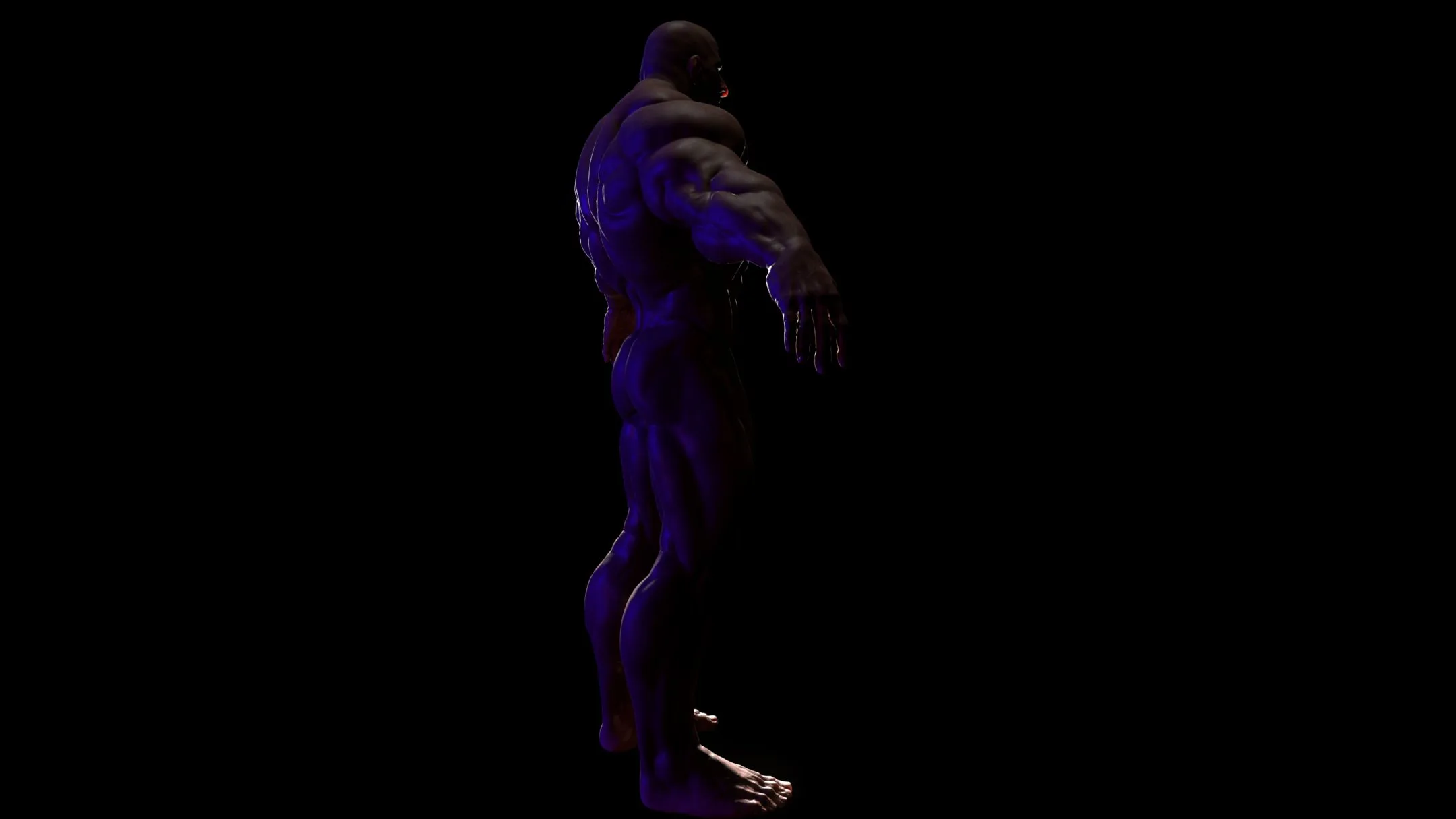 Bodybuilder (Game Ready) Basemesh