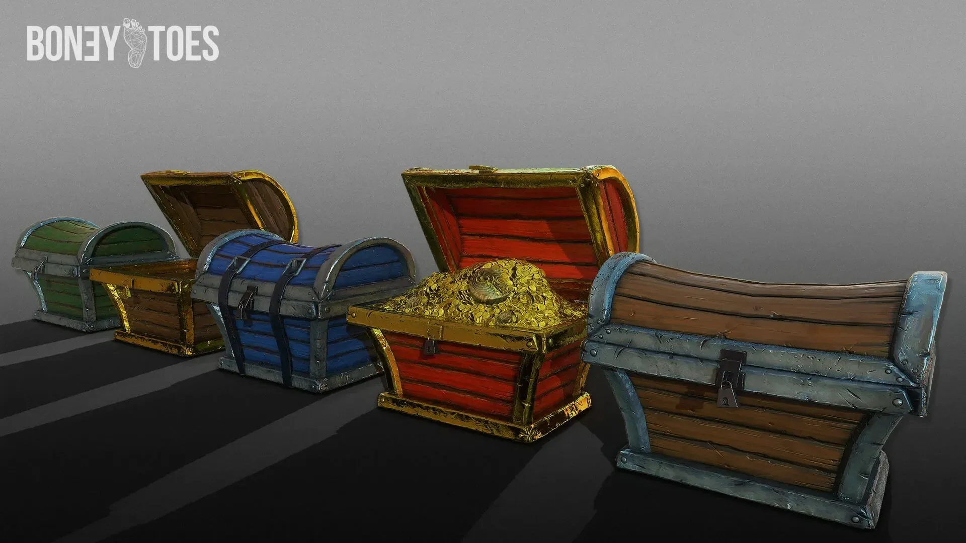 Treasure Chests - Game Ready