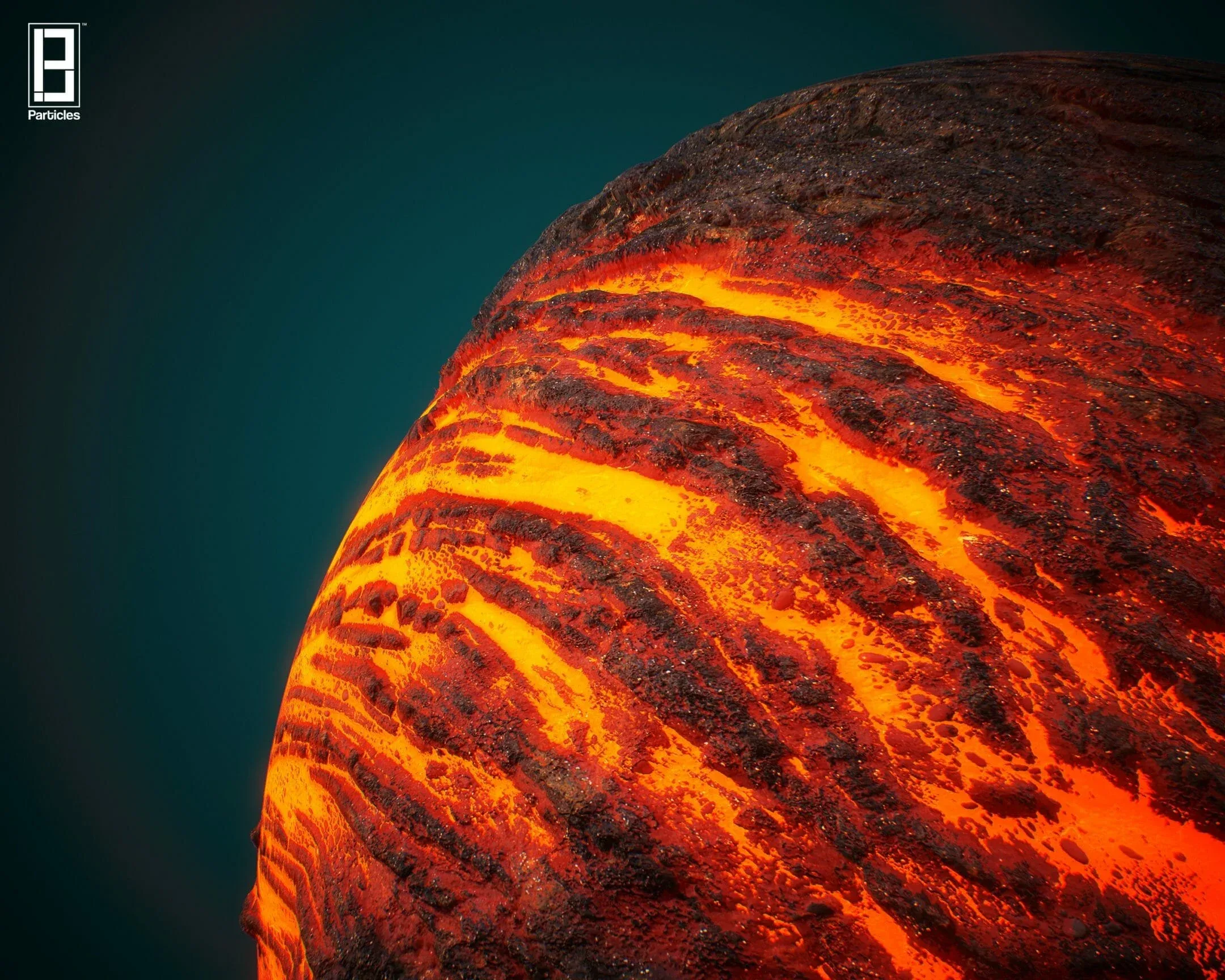 4k PBR Texture of Lava Lake