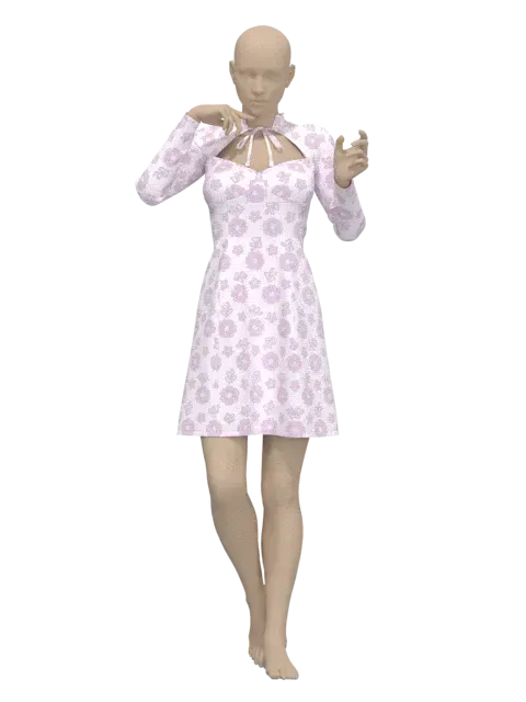 Women's Dress - 32 Marvelous Designer and Clo3D