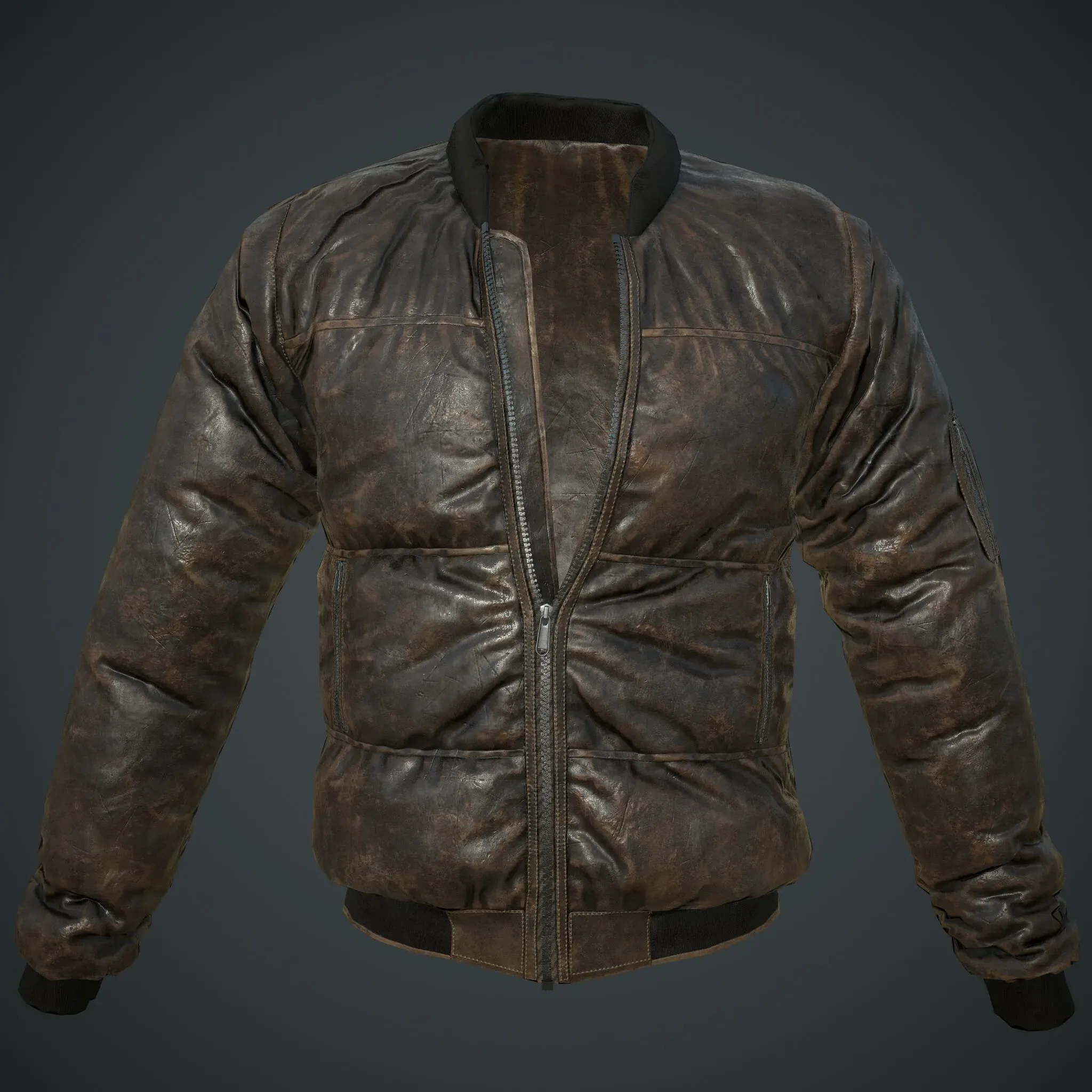 Bomber Jacket - Marvelous designer - Fbx & 4k PBR Texture