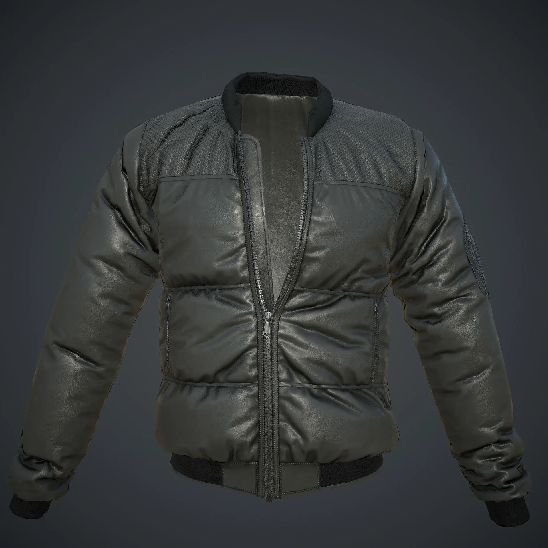 Bomber Jacket - Marvelous designer - Fbx & 4k PBR Texture