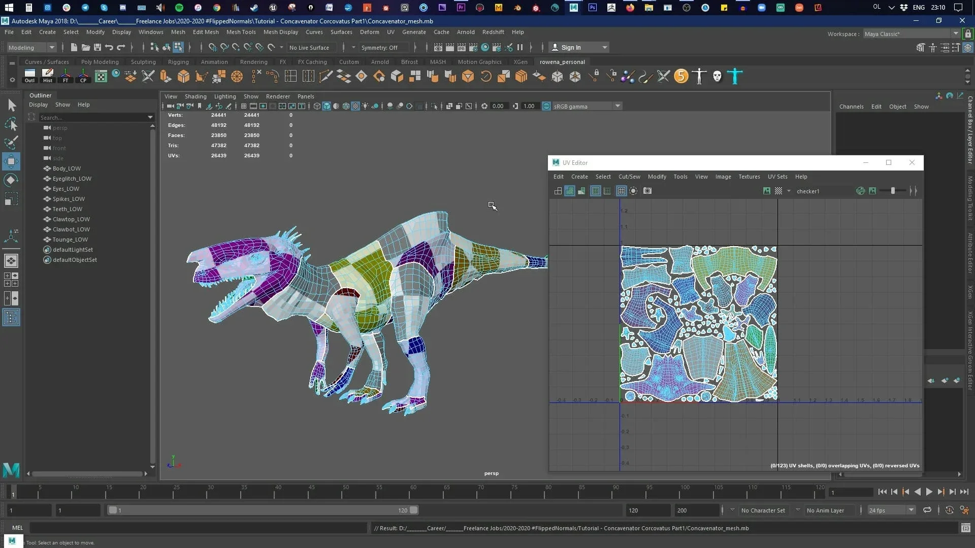 Texturing a Dinosaur for Production