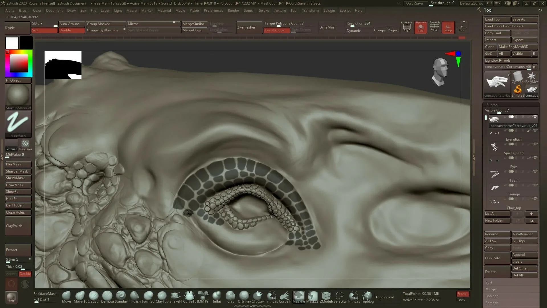 Modeling & Sculpting a Dinosaur