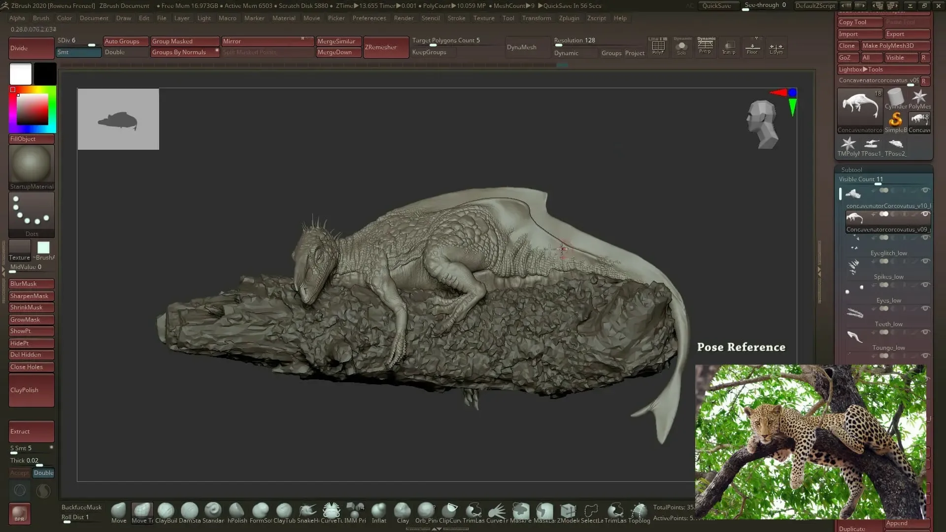 Modeling & Sculpting a Dinosaur