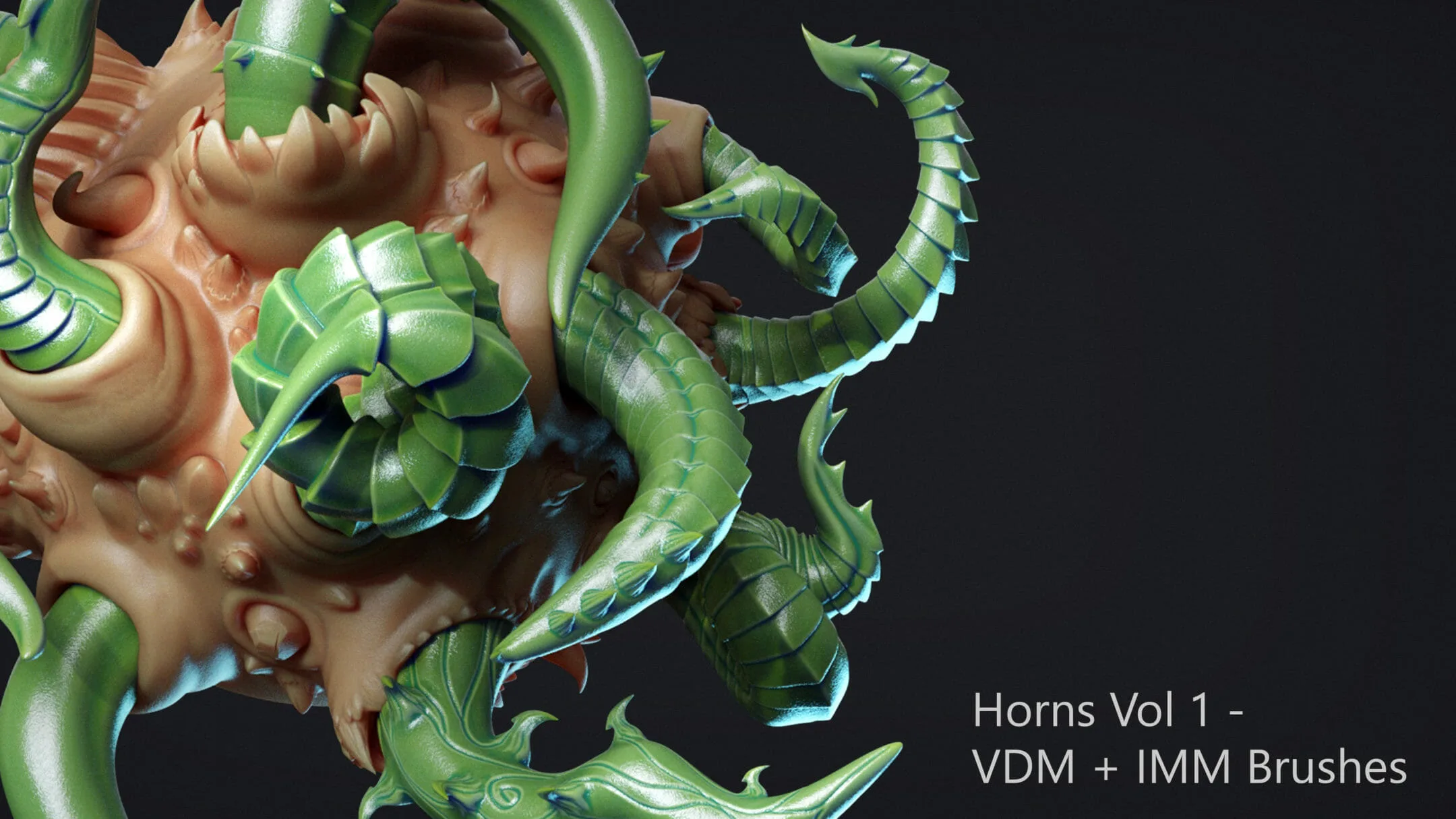 Zbrush - Horns Vol 1 - 27 VDM + IMM Brushes