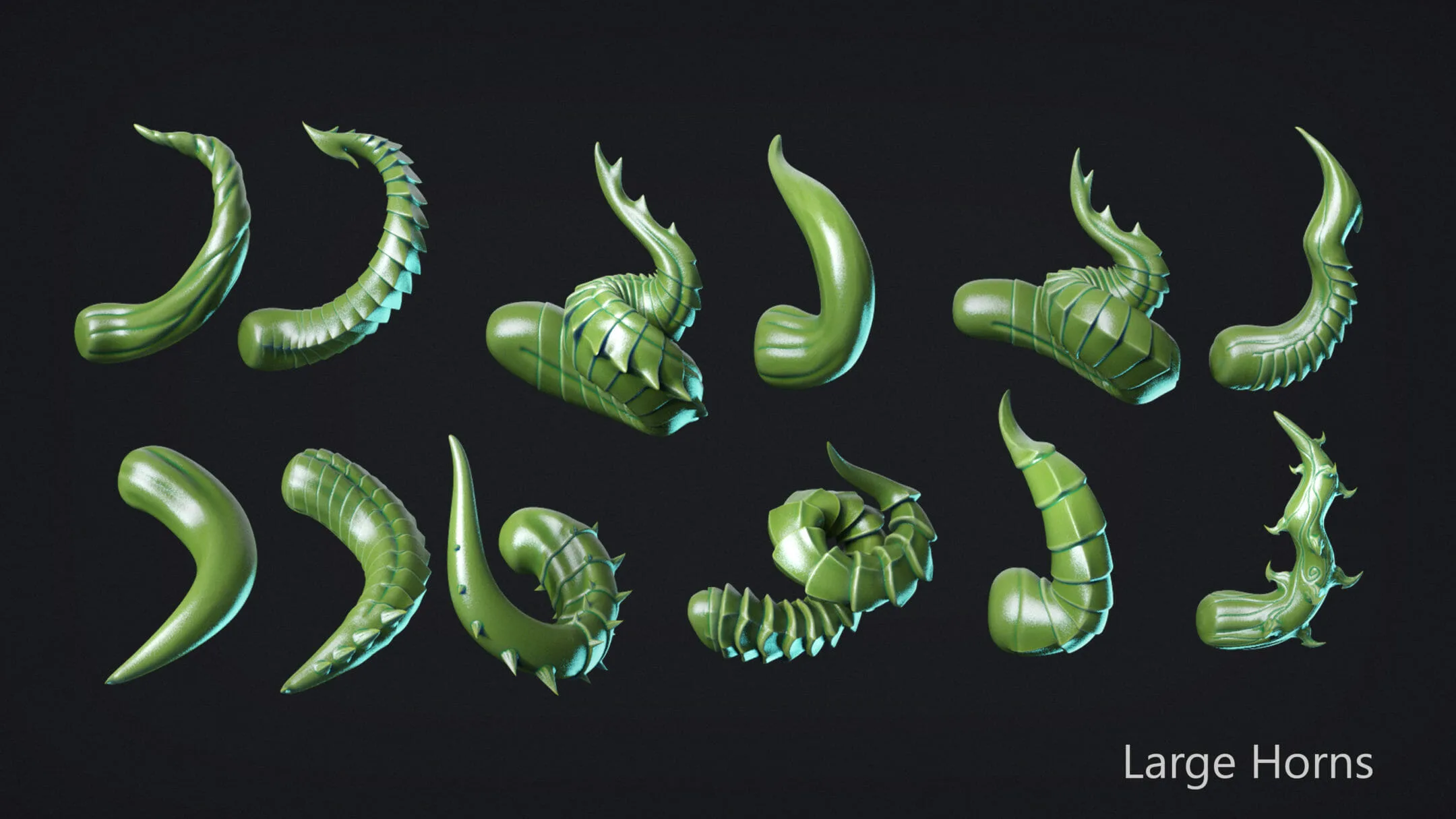 Zbrush - Horns Vol 1 - 27 VDM + IMM Brushes