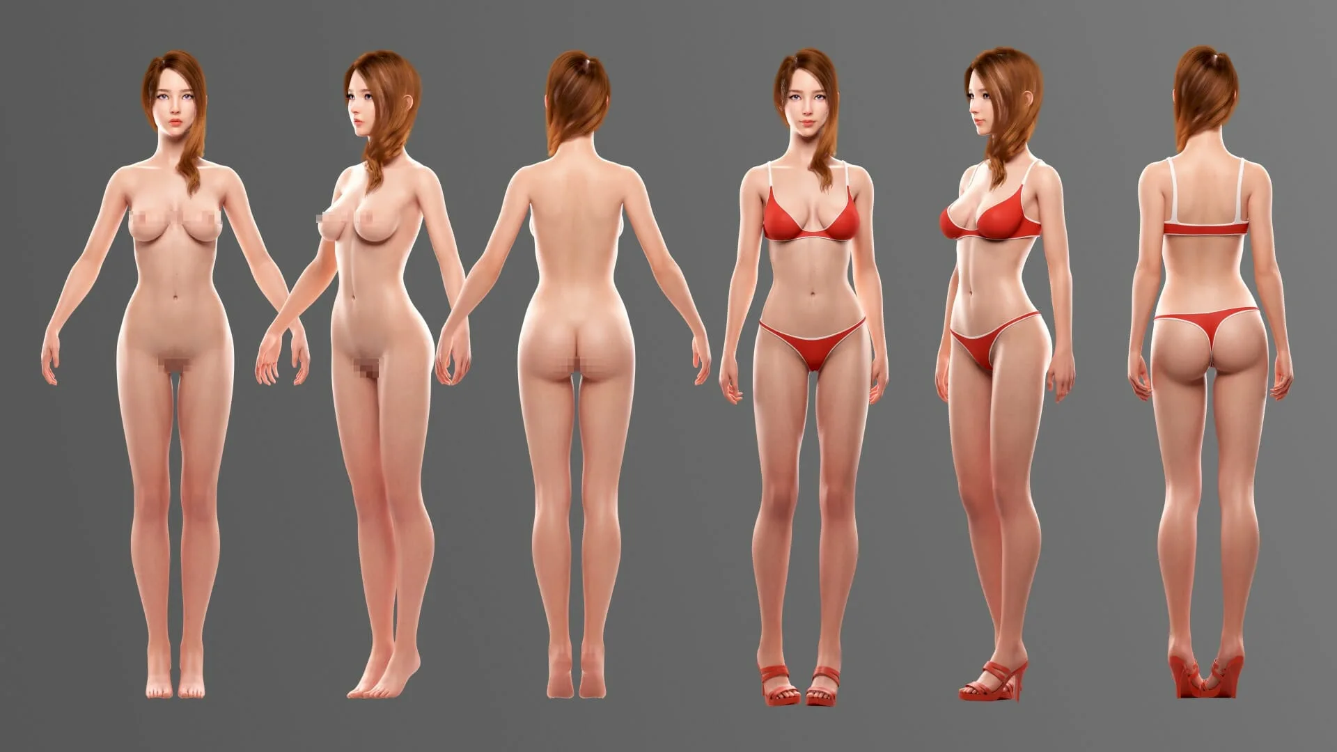 AVA - Rigged Female Character