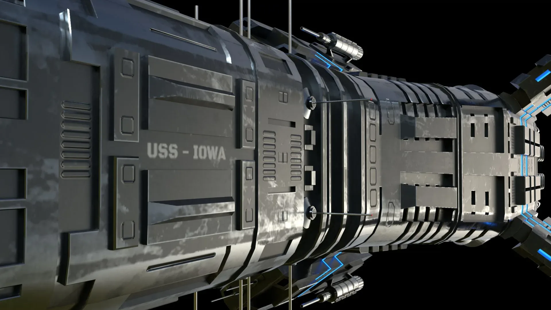 USS IOWA - Deep Space Exploration Vessel