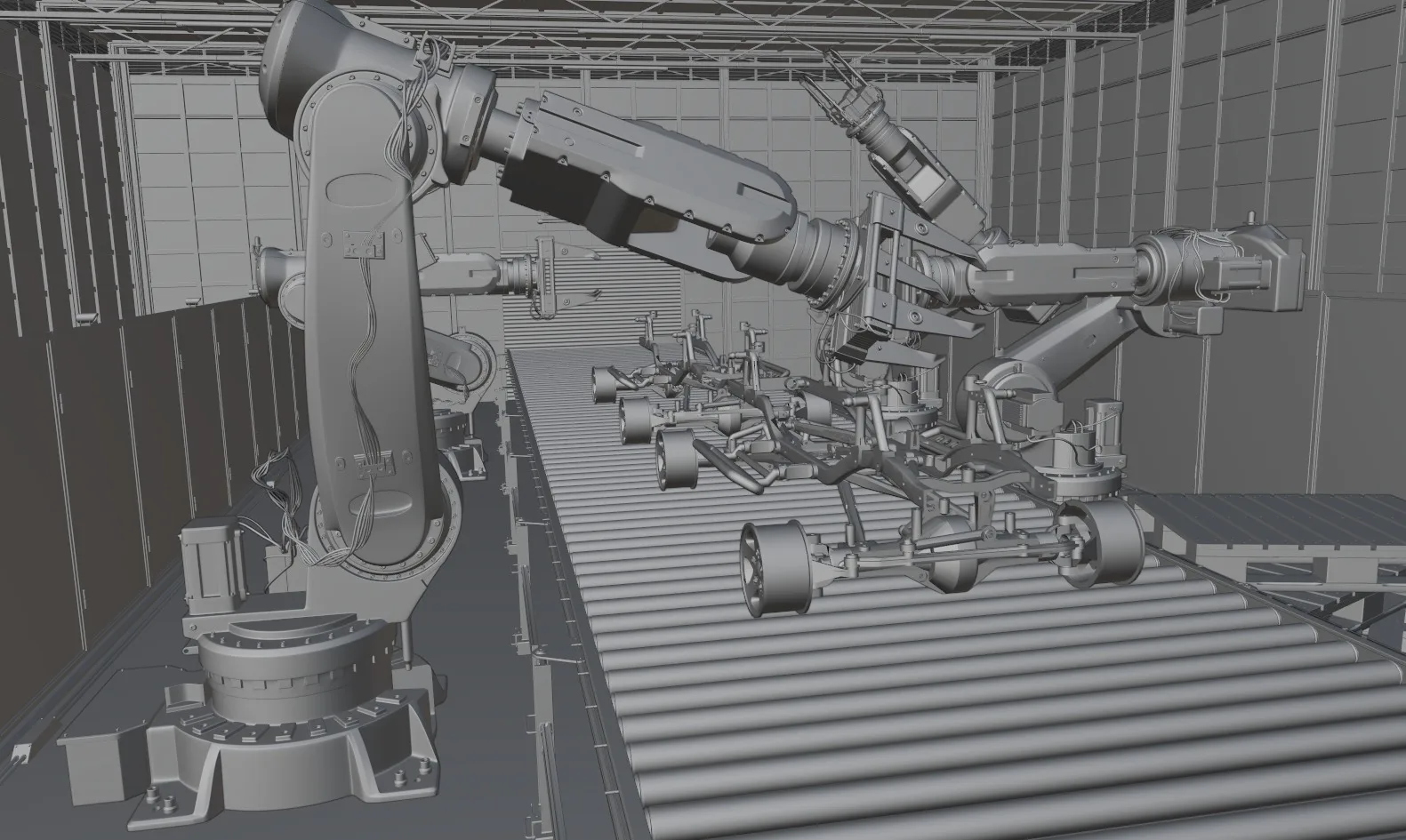 Industrial Car Manufacturing Environment