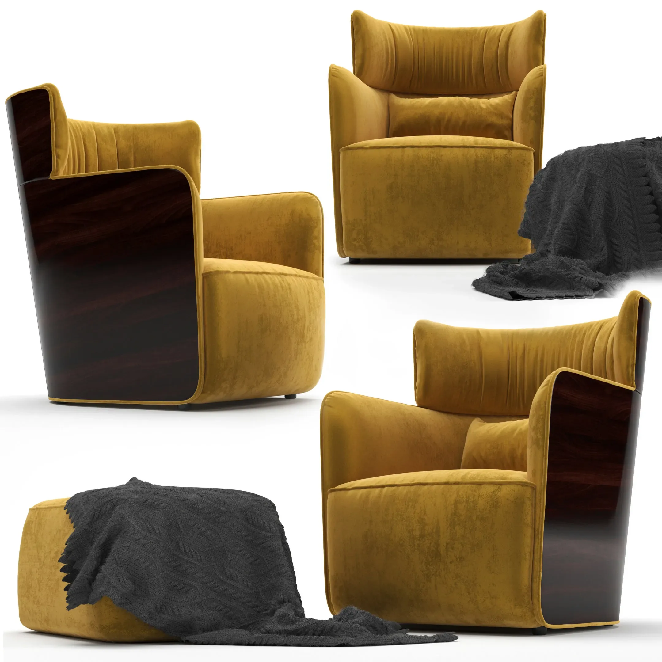 Flou Armchair Softwing Design Carlo Colombo