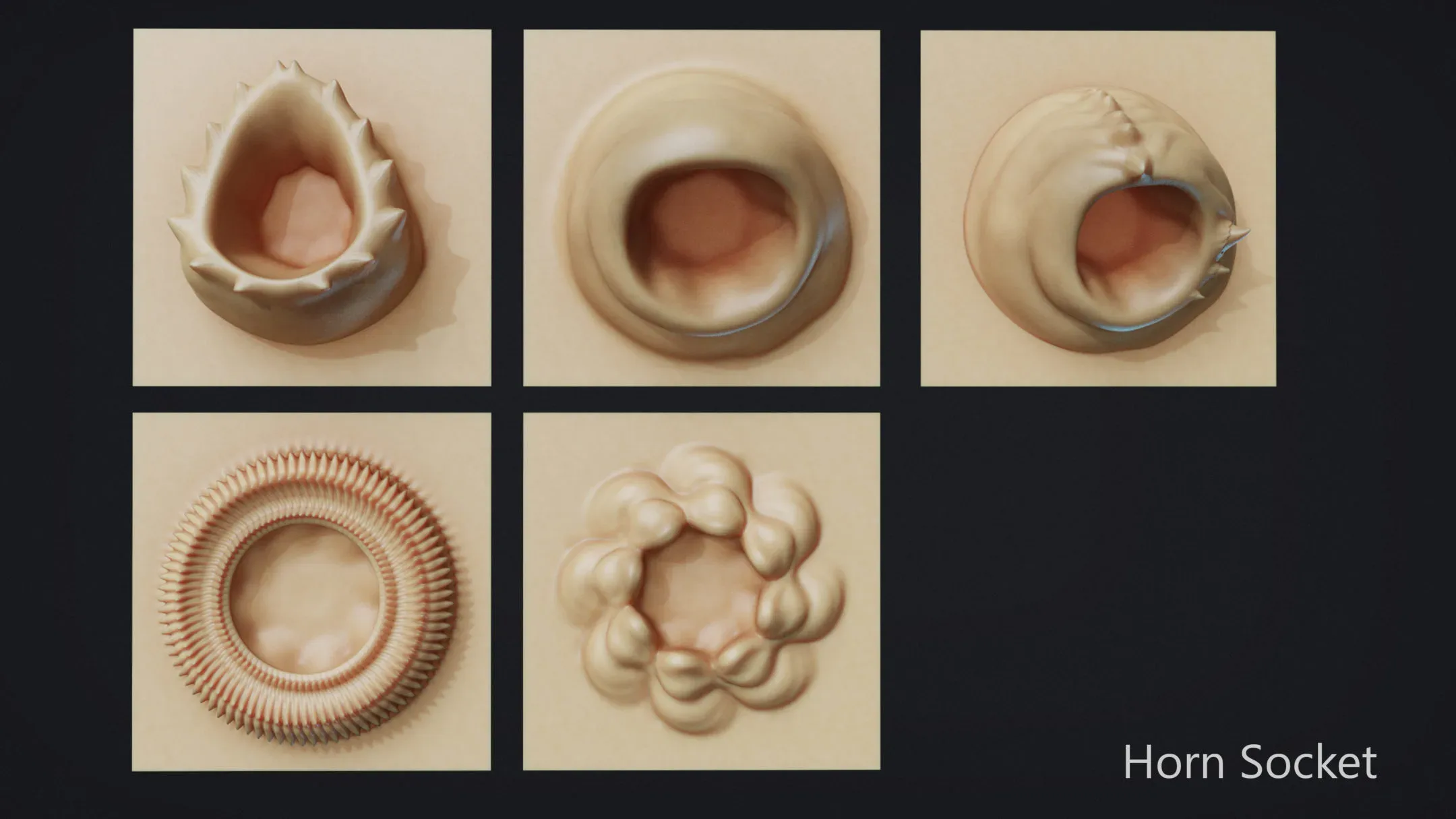 Zbrush Horns Vol 4 - 25 VDM + IMM Brushes