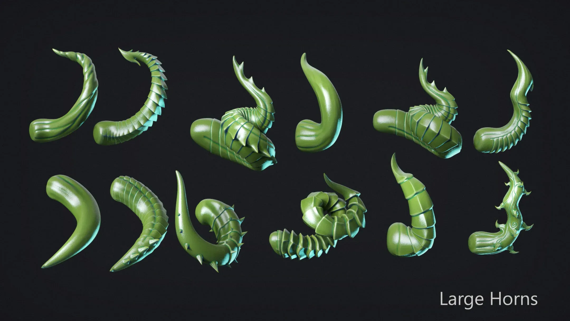 ZBrush - Horns Bundle - 102 VDM + IMM Brushes