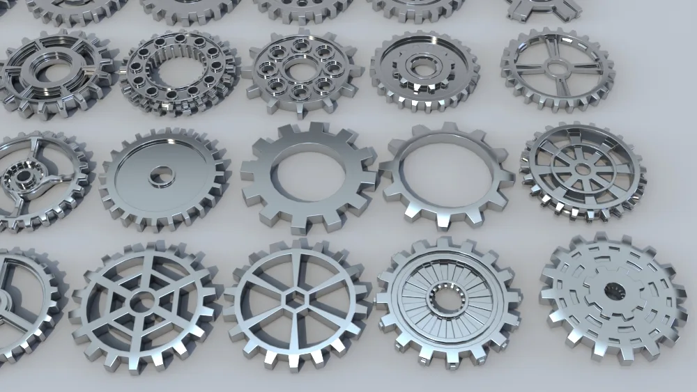 42 Low Poly Gears