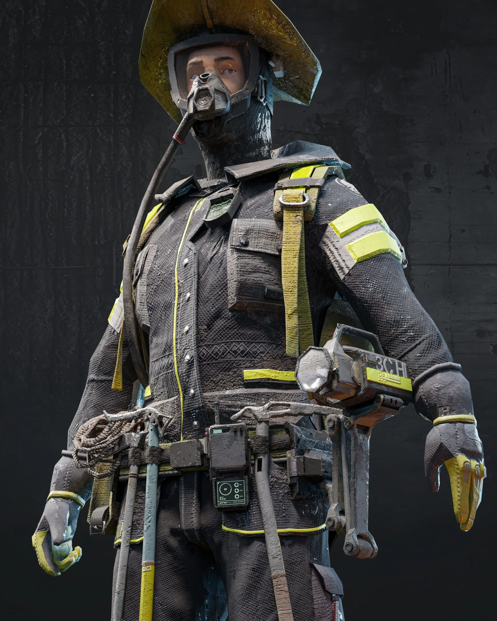 Firefighter - Game Ready Character