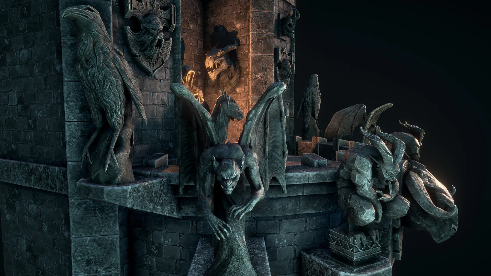 Gothic Statues - Game Ready Asset Pack