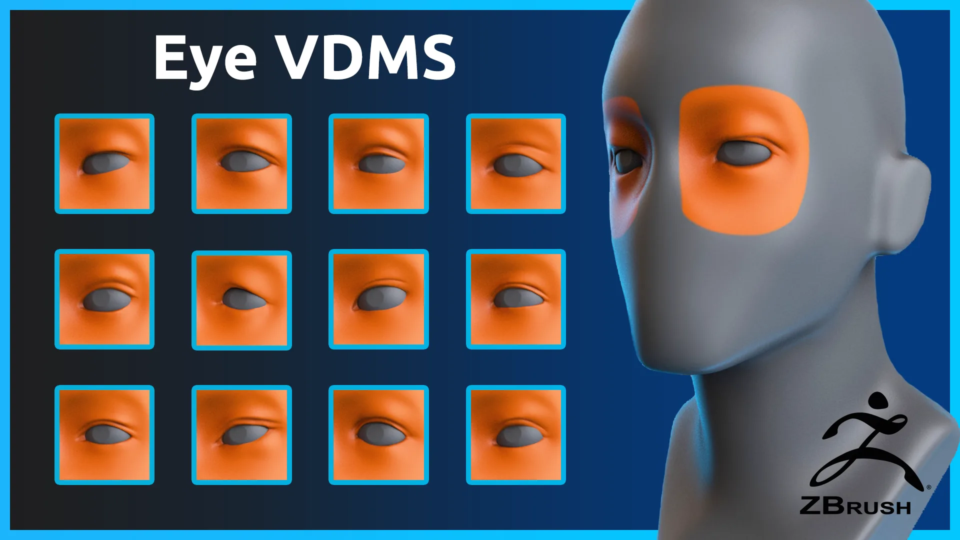 ZBrush - 14 Eye VDM Brushes