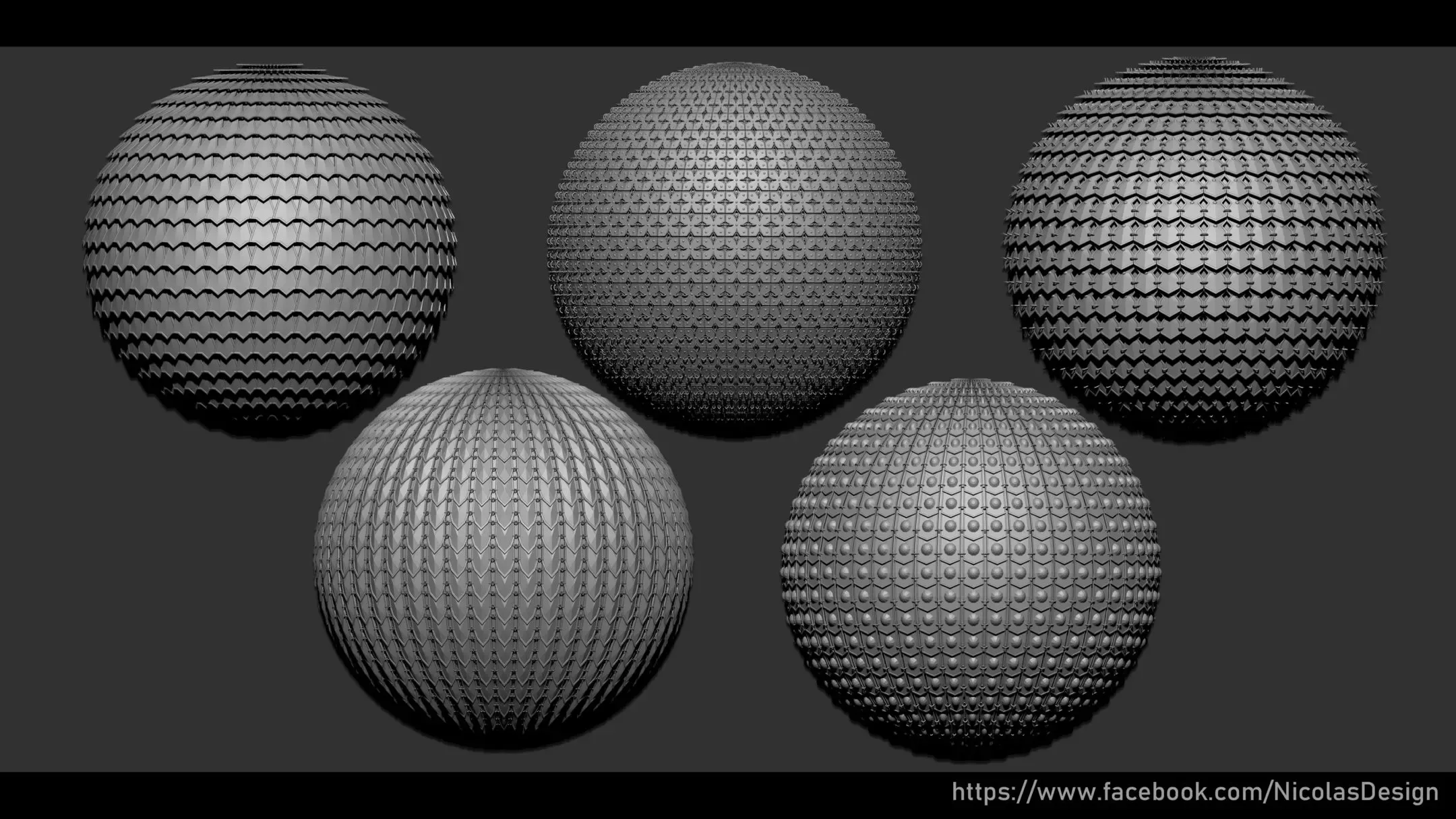 Zbrush - Armor Nano Brush + Meshes Part 02