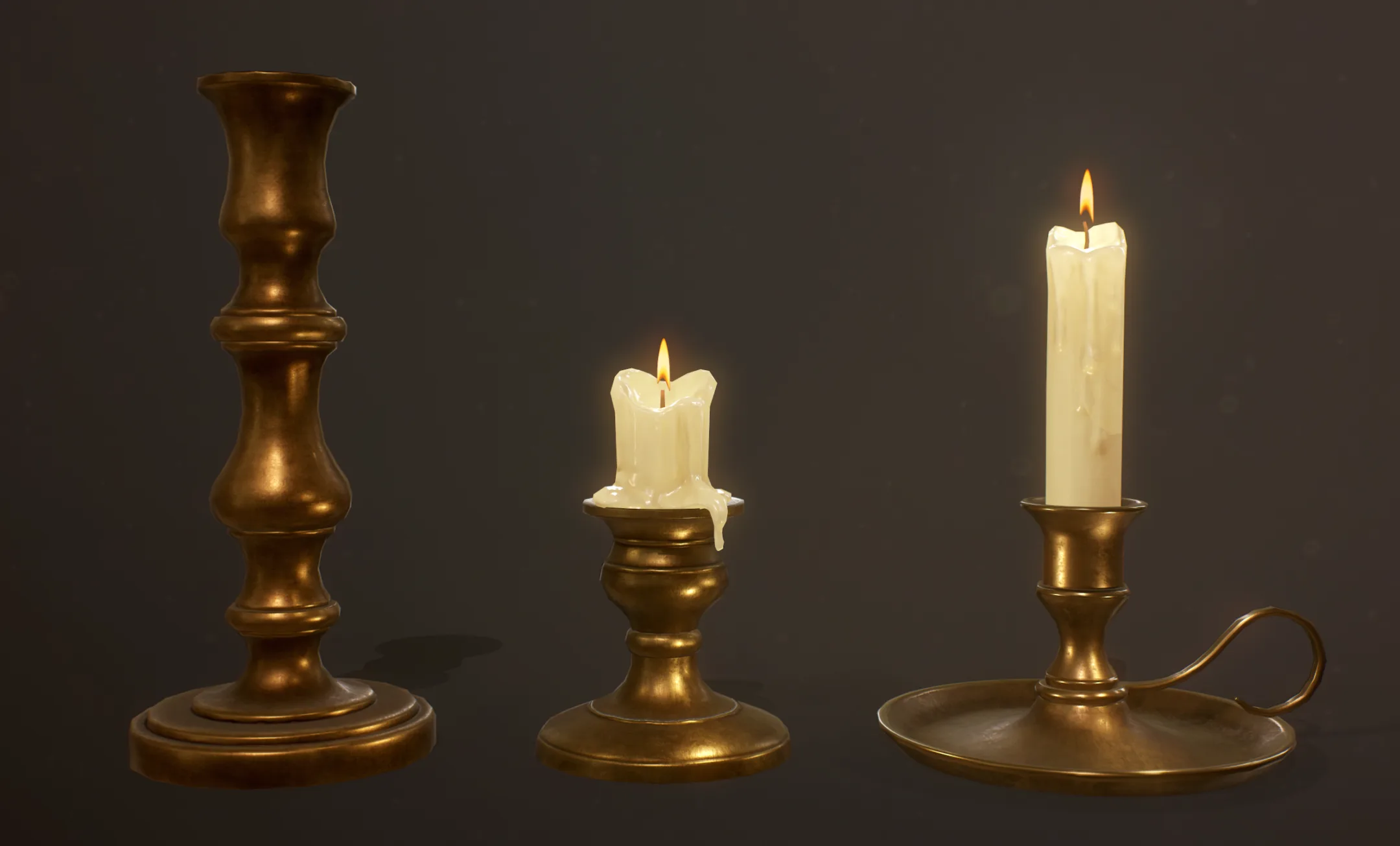 Candles Pack - PBR Game Ready