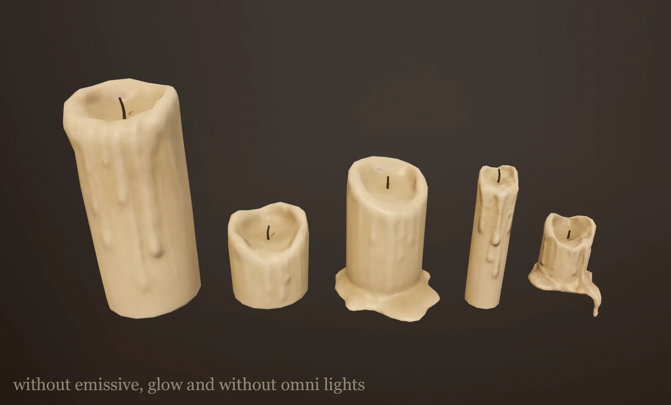 Candles Pack - PBR Game Ready