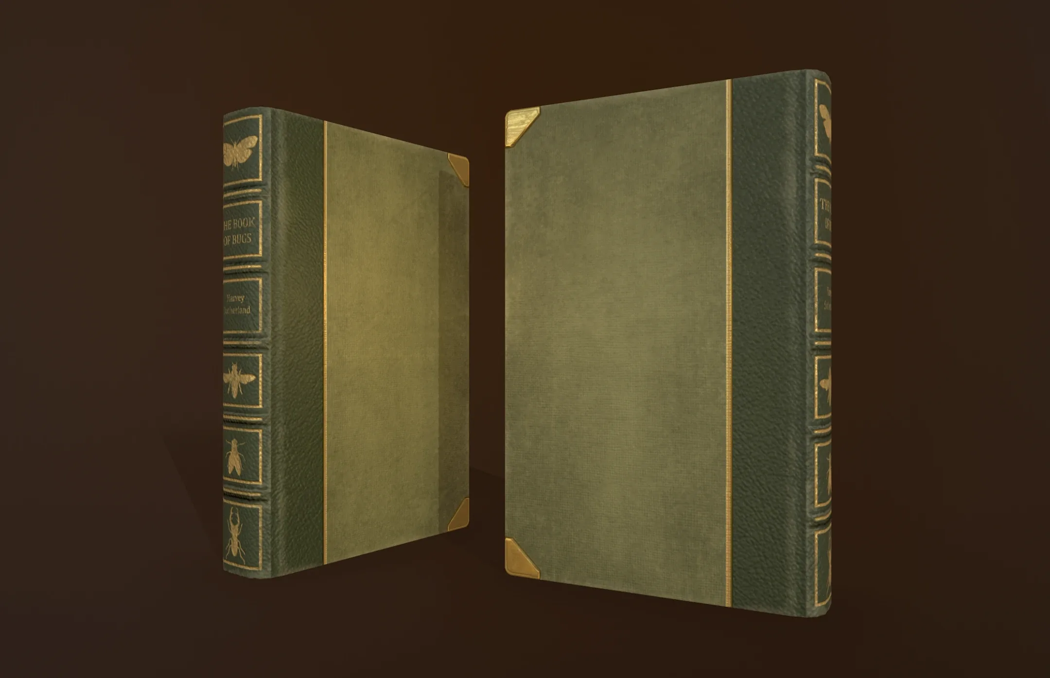 Old Books Set - PBR Game Ready