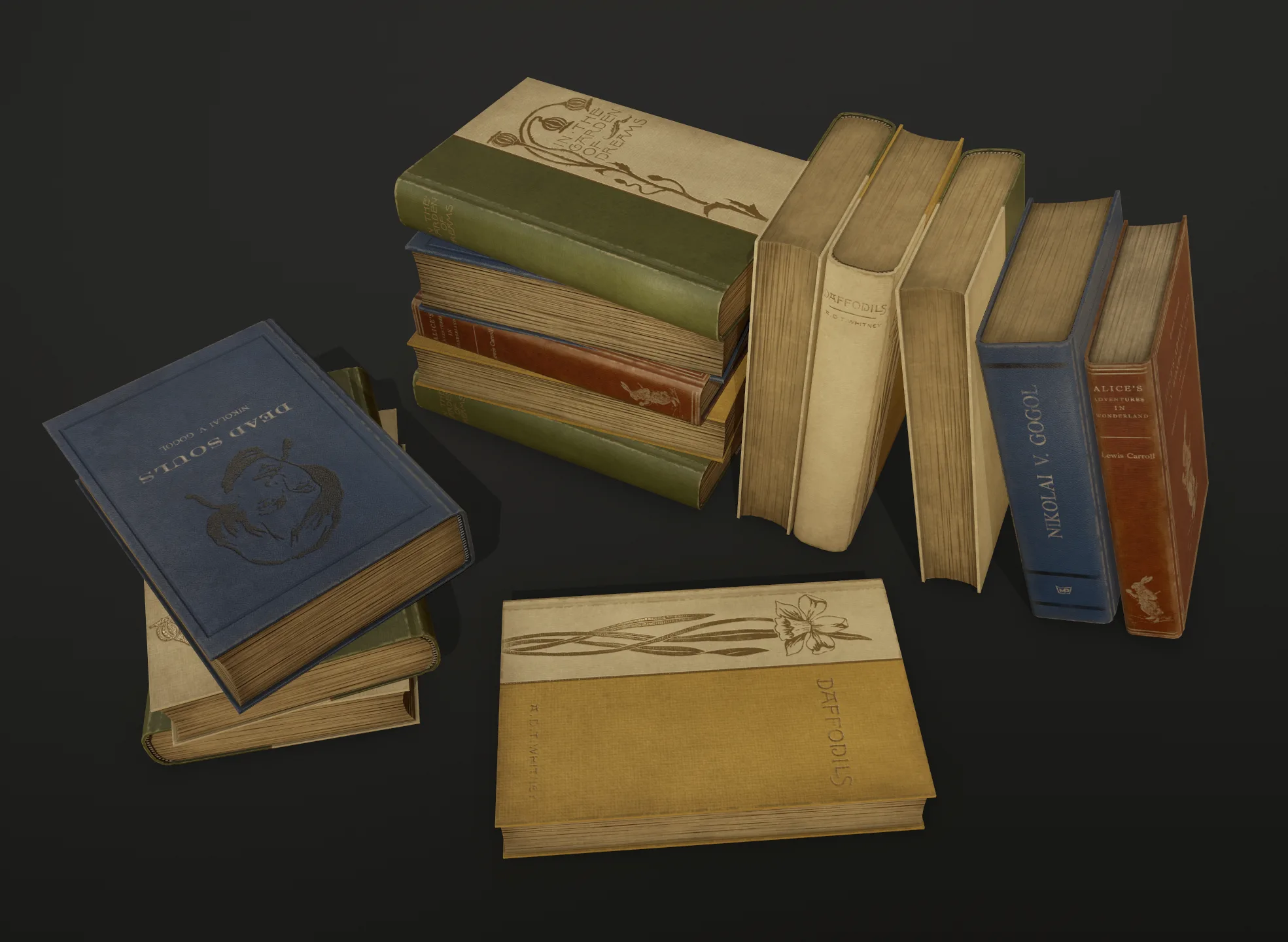 Old books - PBR Game Ready