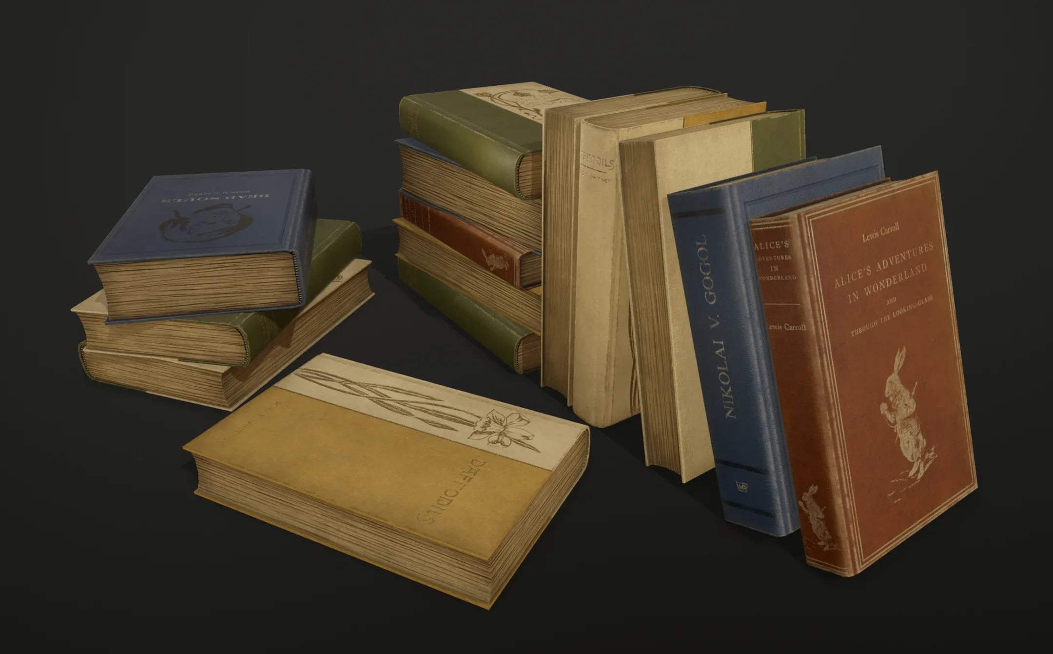 Old books - PBR Game Ready