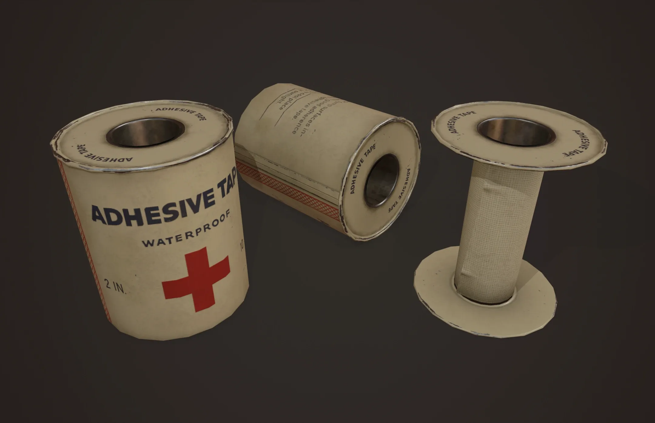 Vintage First Aid Kit - PBR Game Ready