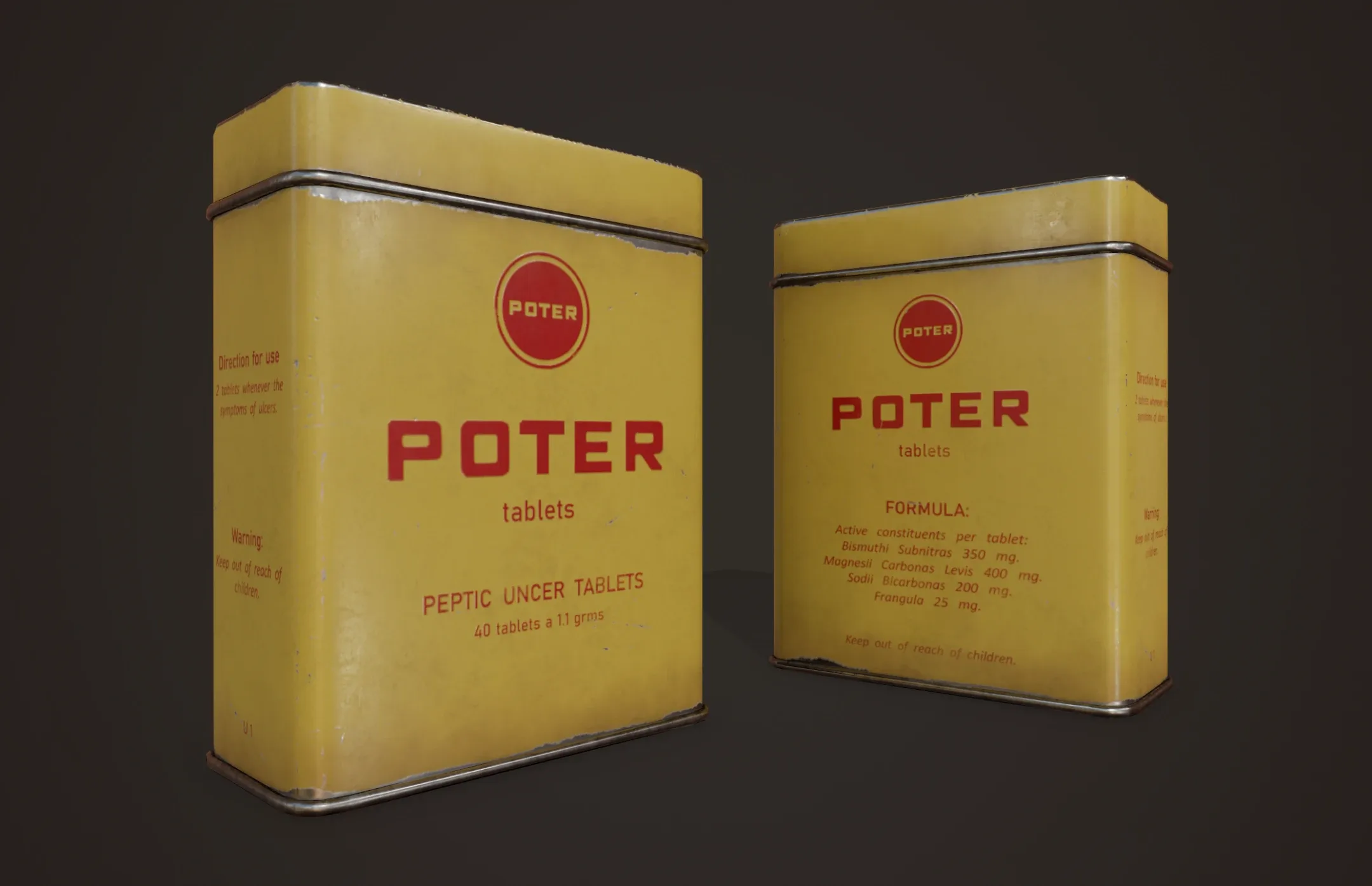 Vintage First Aid Kit - PBR Game Ready