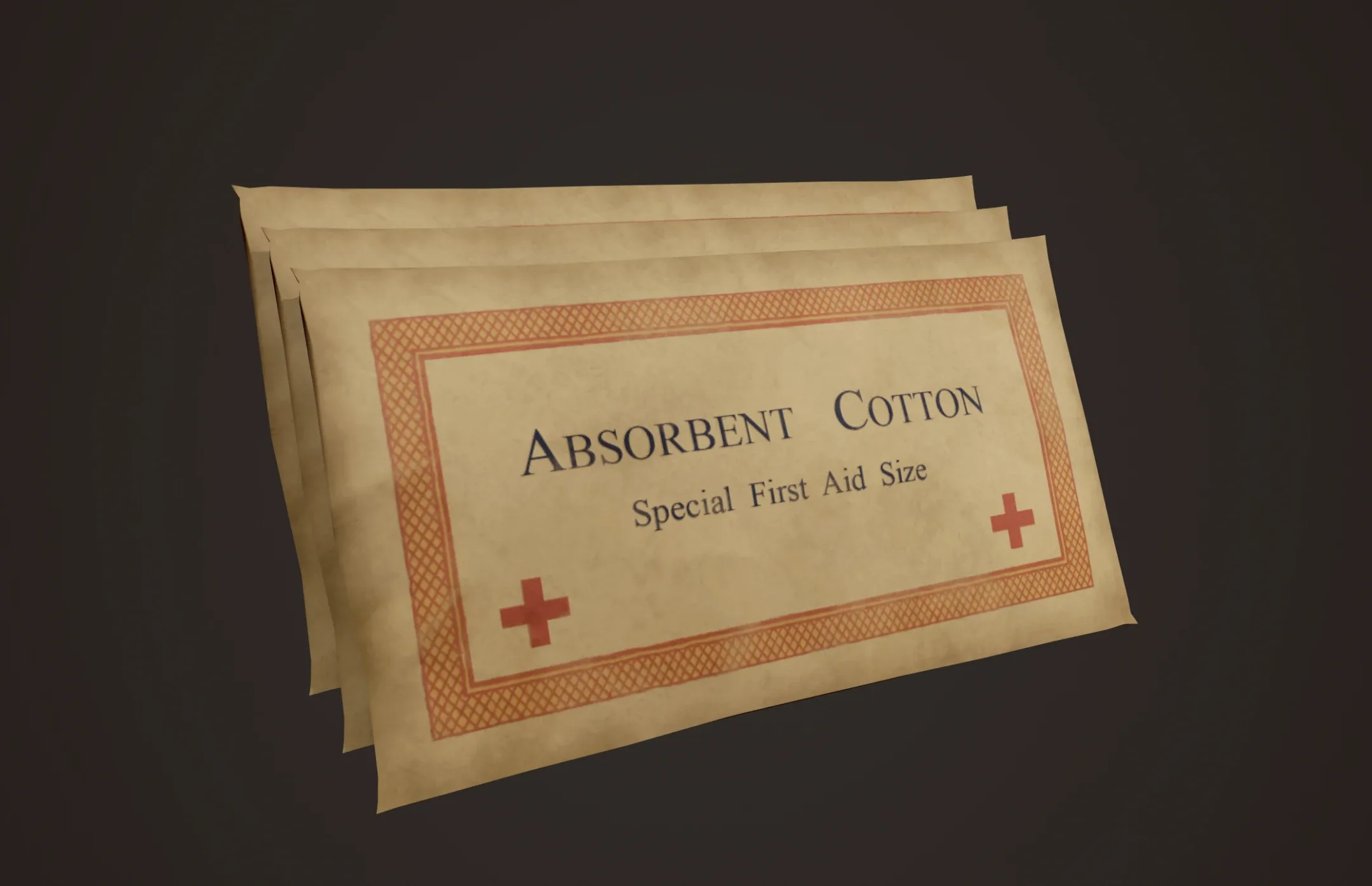 Vintage First Aid Kit - PBR Game Ready