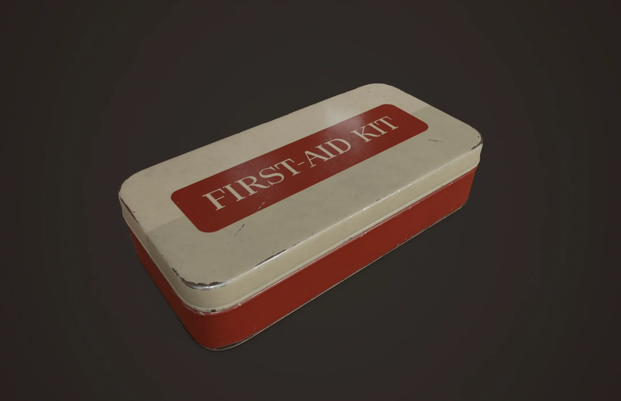 Vintage First Aid Kit - PBR Game Ready