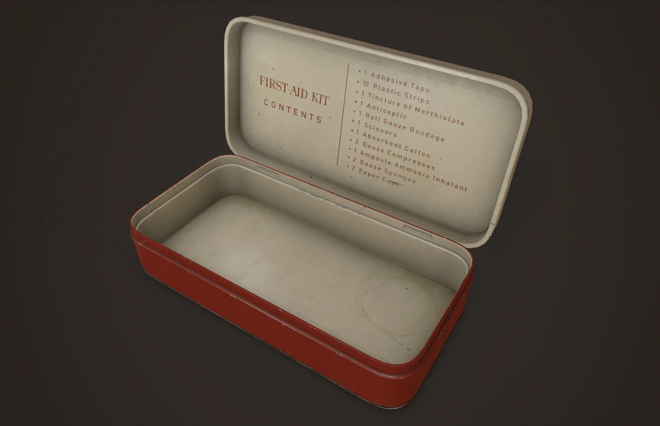 Vintage First Aid Kit - PBR Game Ready