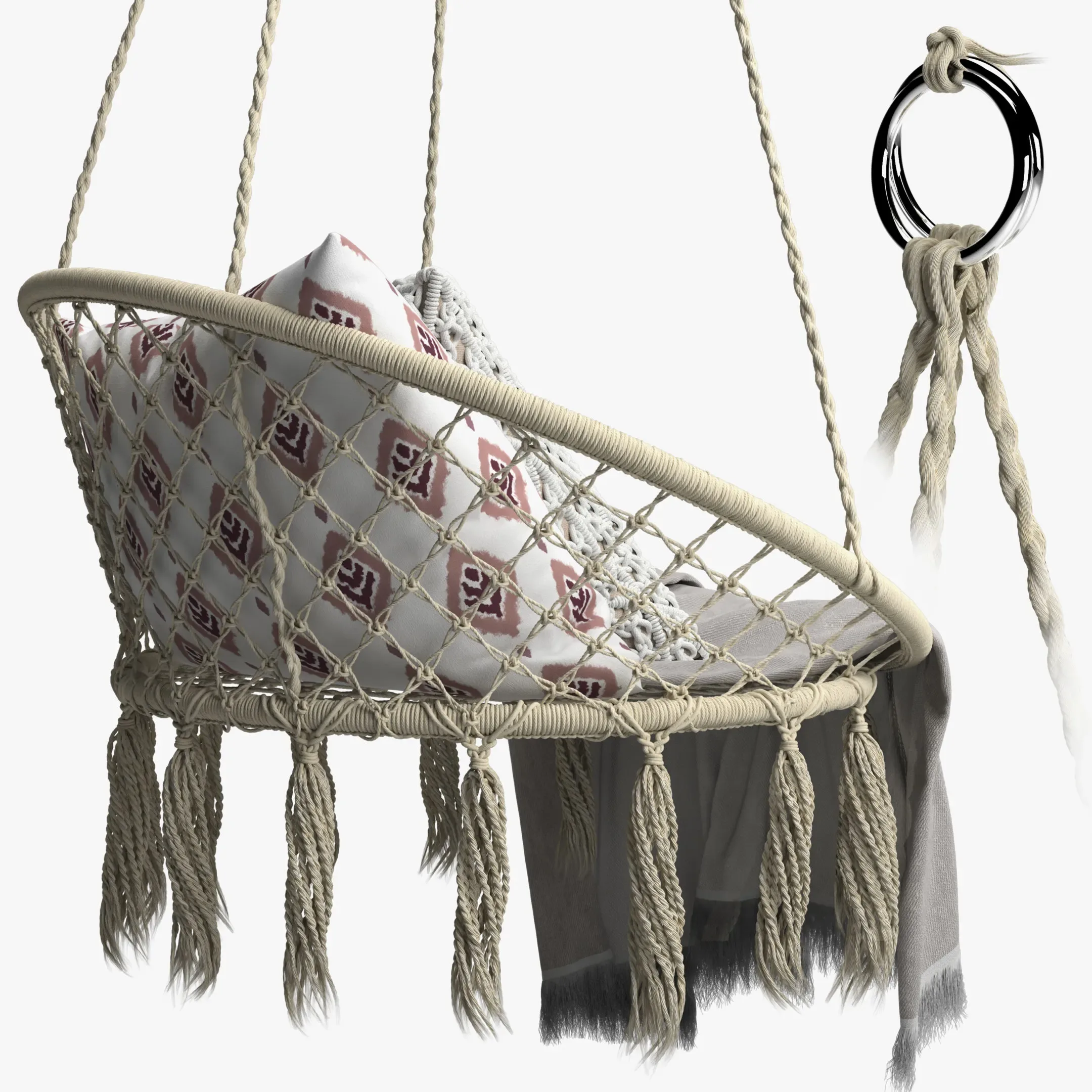 Butlers Paradise Now "Hammock Chair with Fringes"