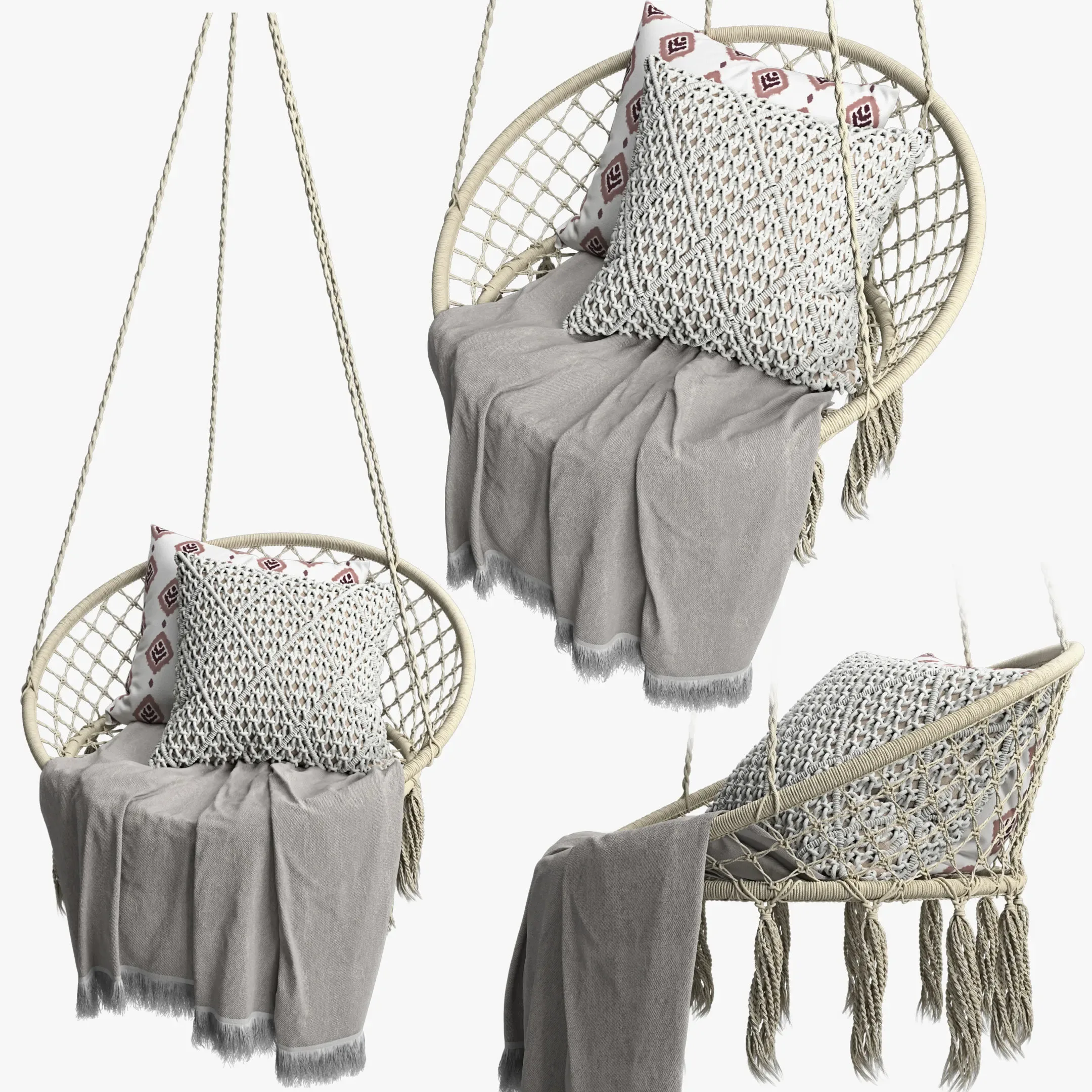 Butlers Paradise Now "Hammock Chair with Fringes"