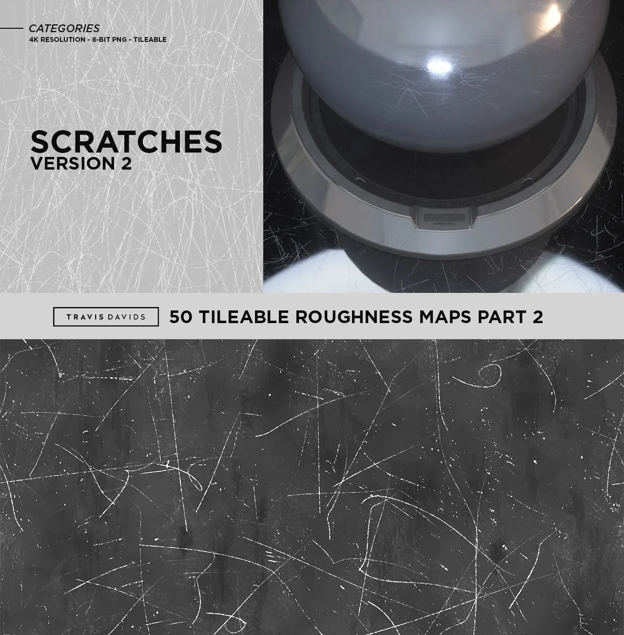 50 Tileable Roughness Maps - Surface Imperfection - Part 2