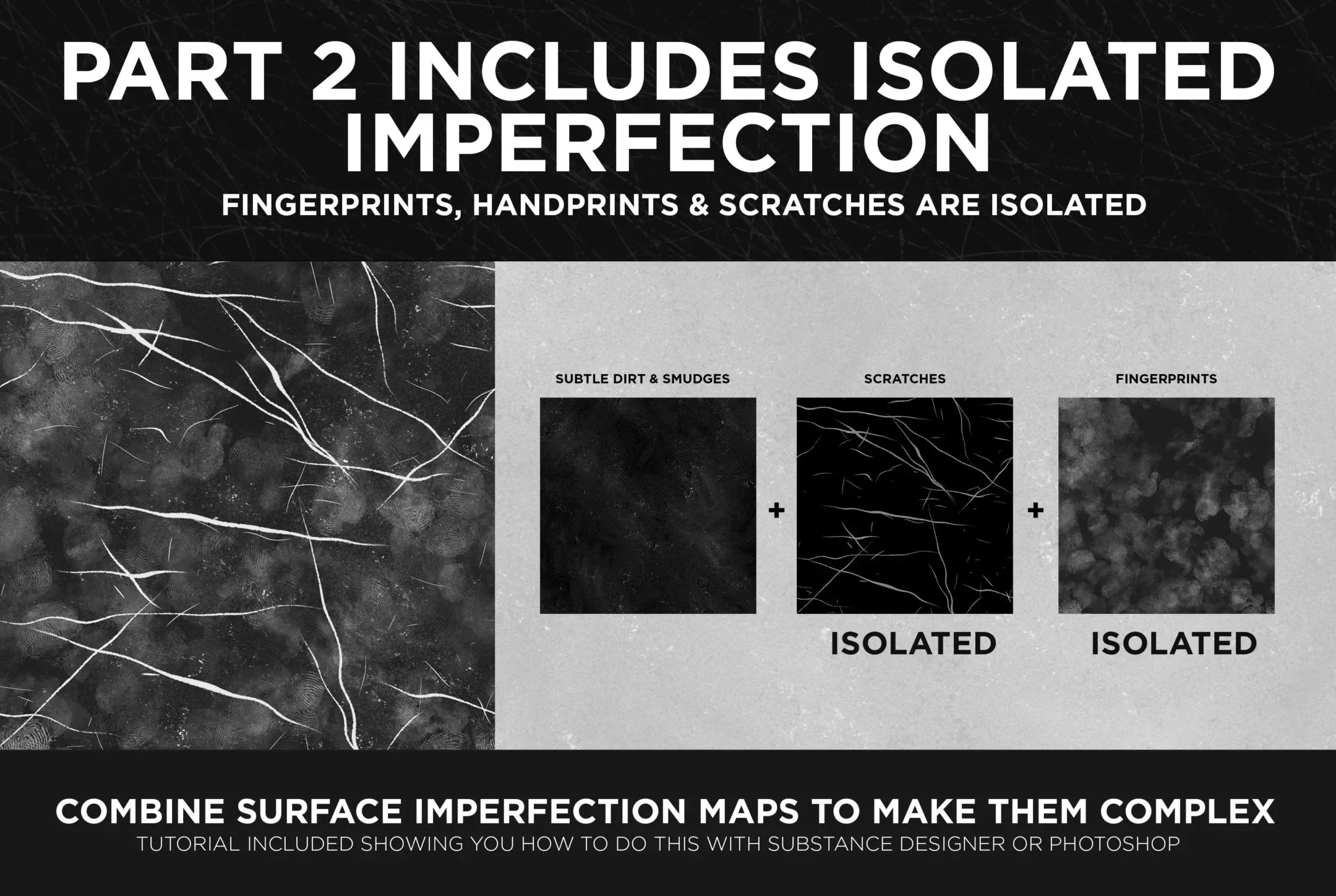 50 Tileable Roughness Maps - Surface Imperfection - Part 2