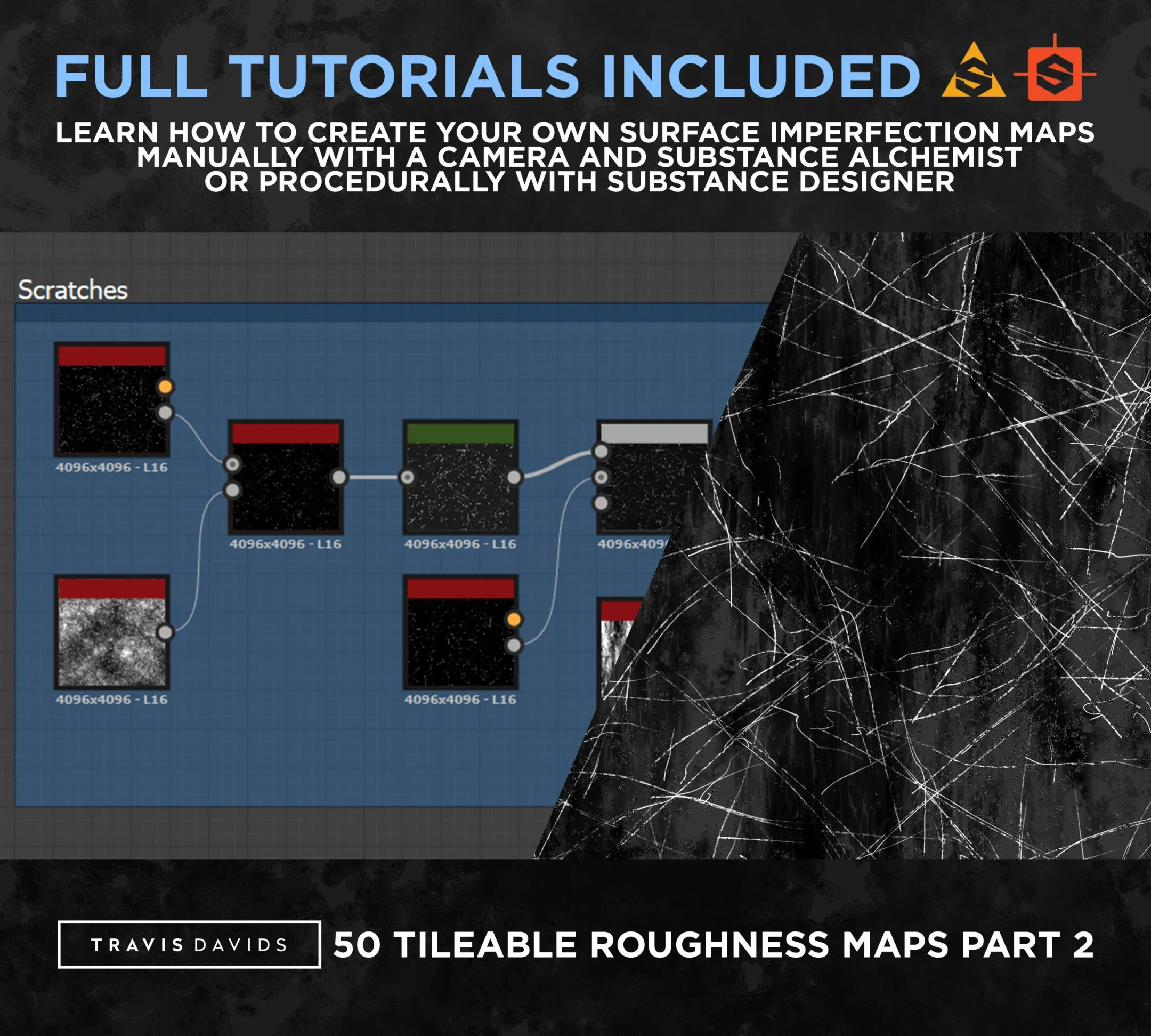 50 Tileable Roughness Maps - Surface Imperfection - Part 2