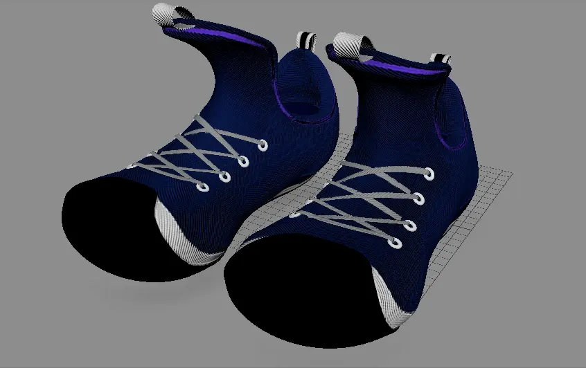 Boy's Shoe Model for Maya